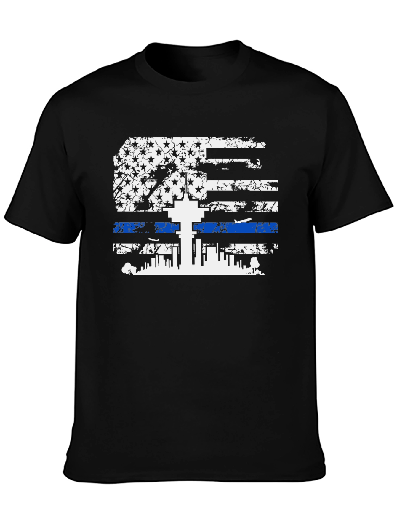 Thin Blue Line Flag T-Shirt