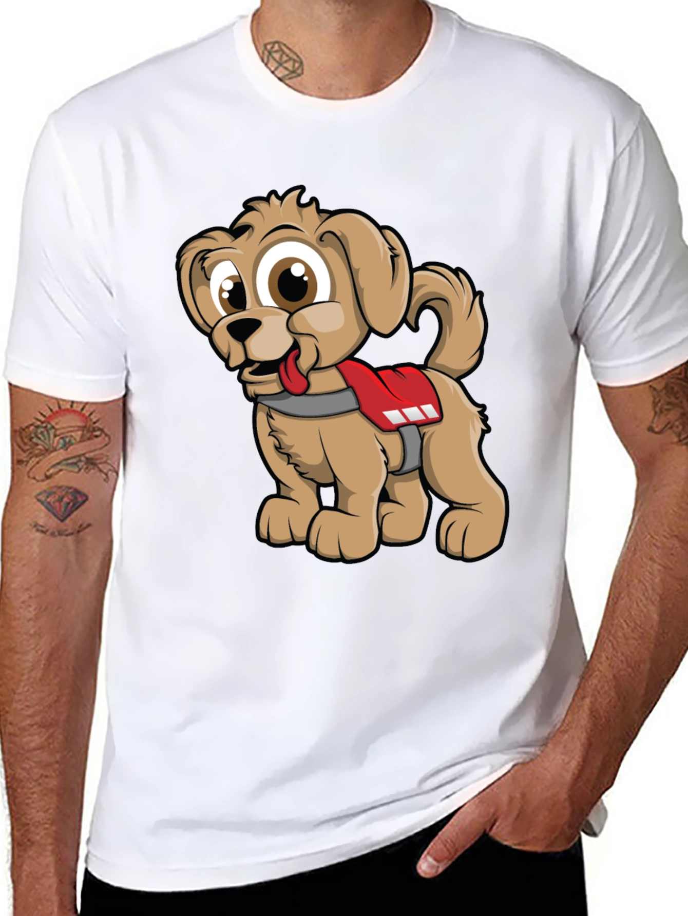 Cute Cartoon Dog Graphic Tee