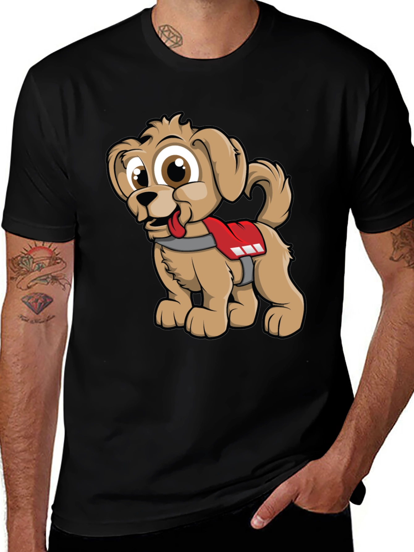 Cute Cartoon Dog Graphic Tee