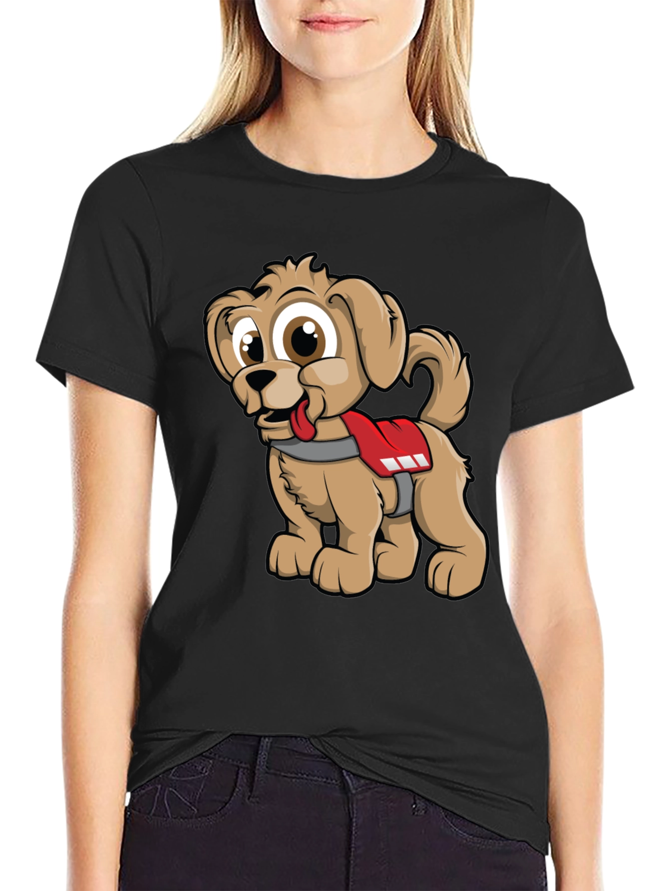 Cute Cartoon Dog Graphic Tee