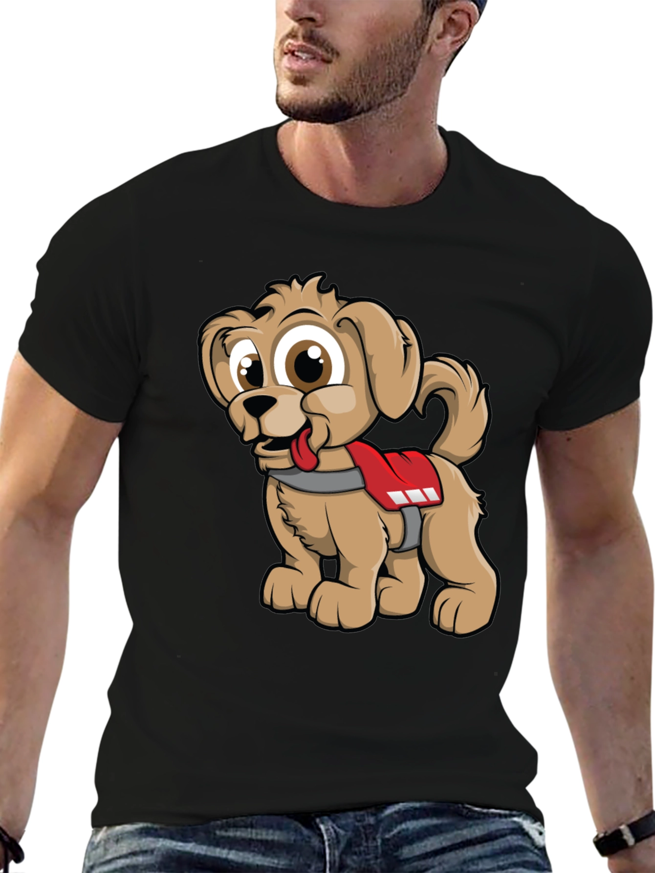 Cute Cartoon Dog Graphic Tee
