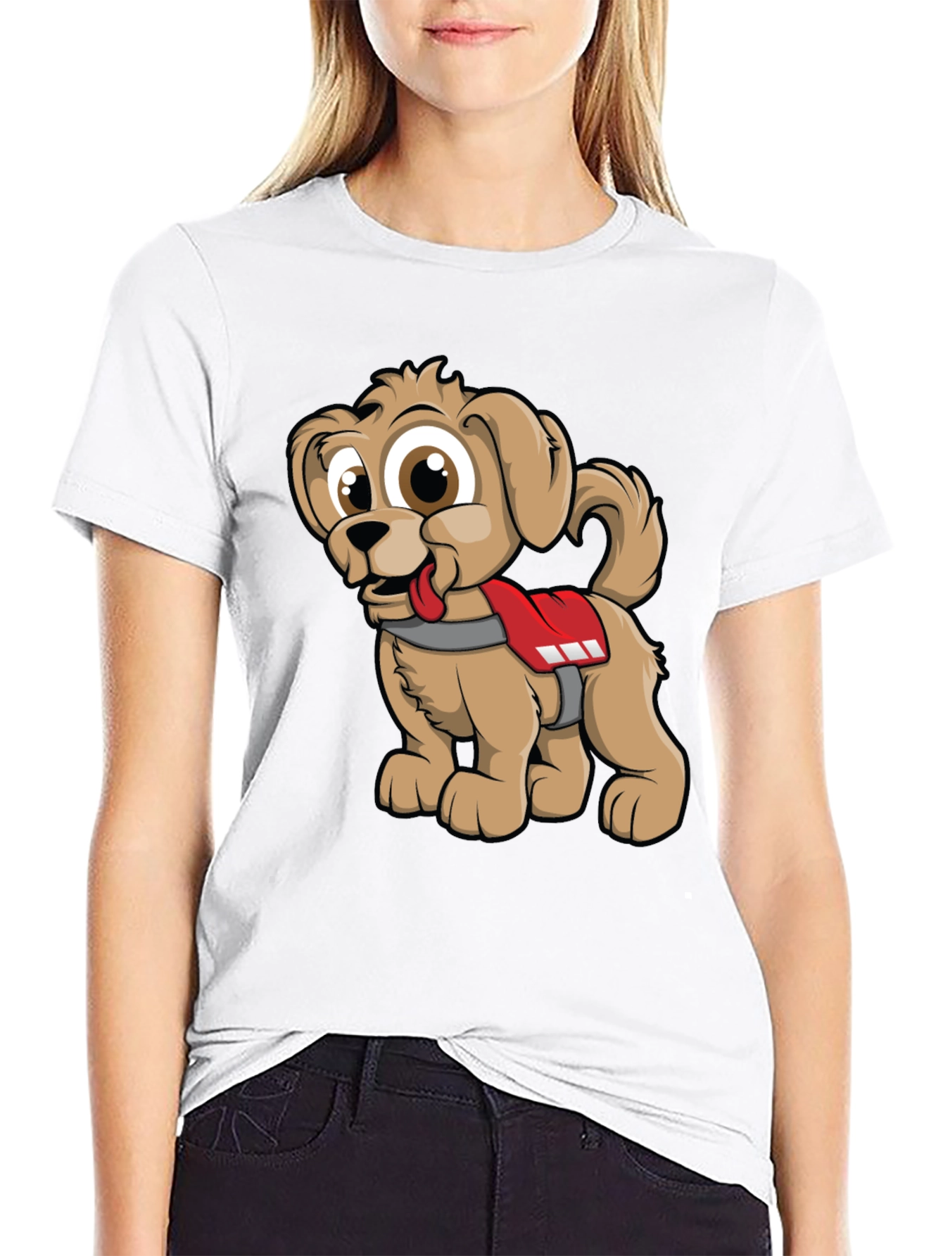 Cute Cartoon Dog Graphic Tee