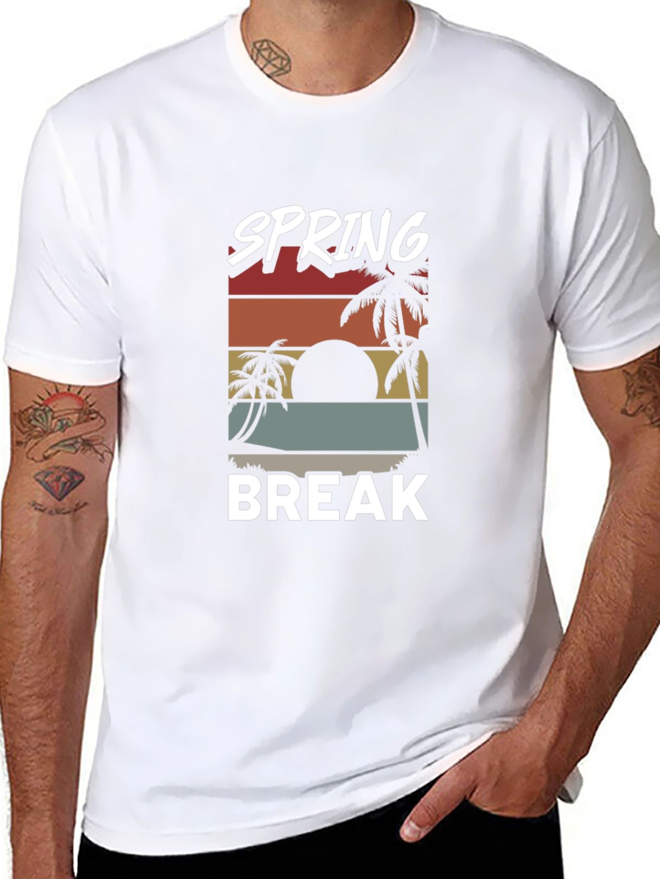 Spring Break Retro Graphic T-Shirt
