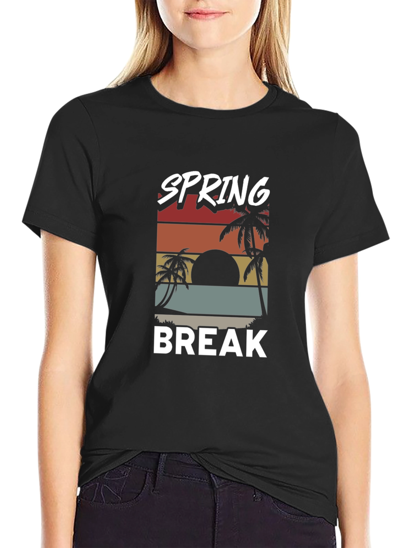 Spring Break Retro Graphic T-Shirt