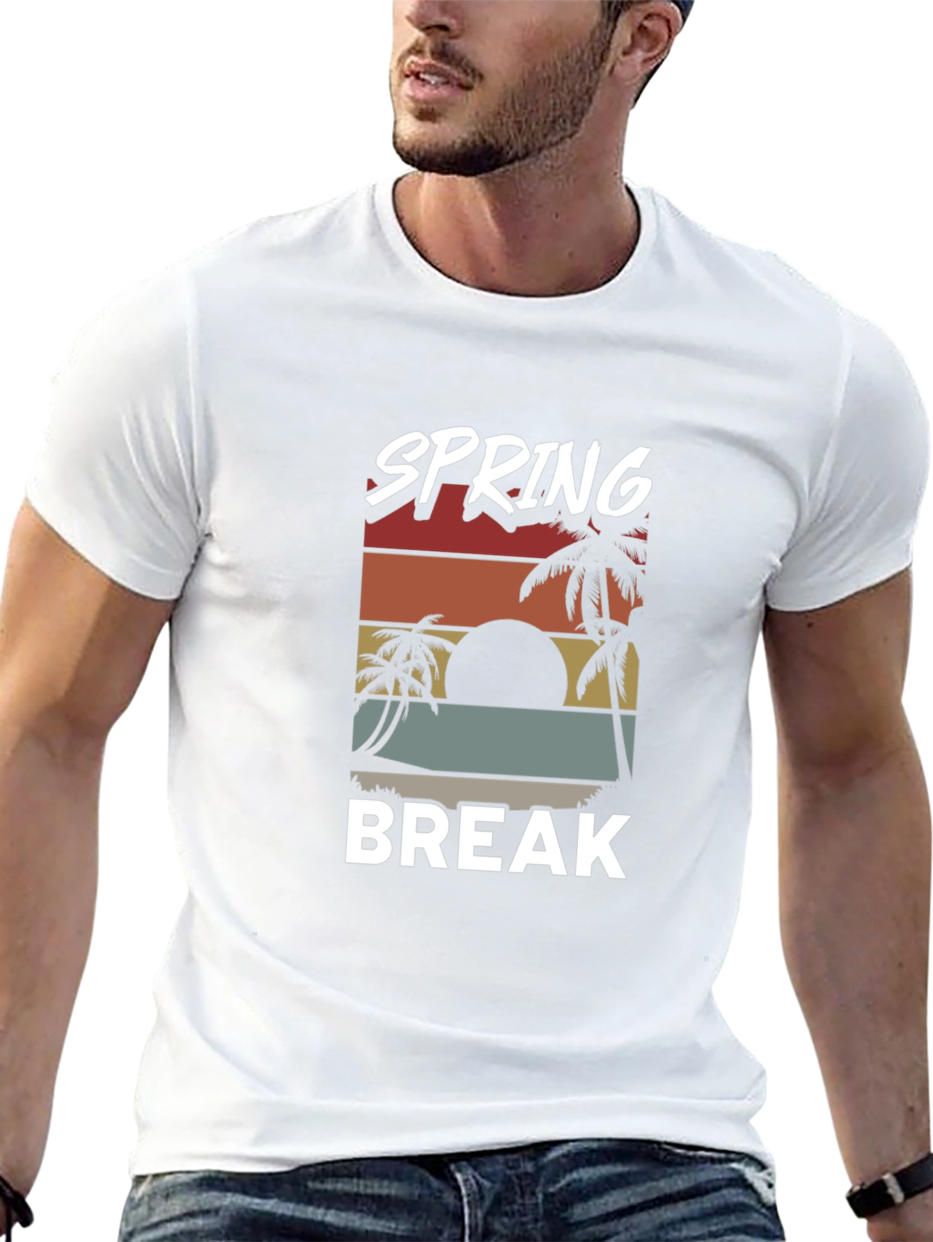 Spring Break Retro Graphic T-Shirt
