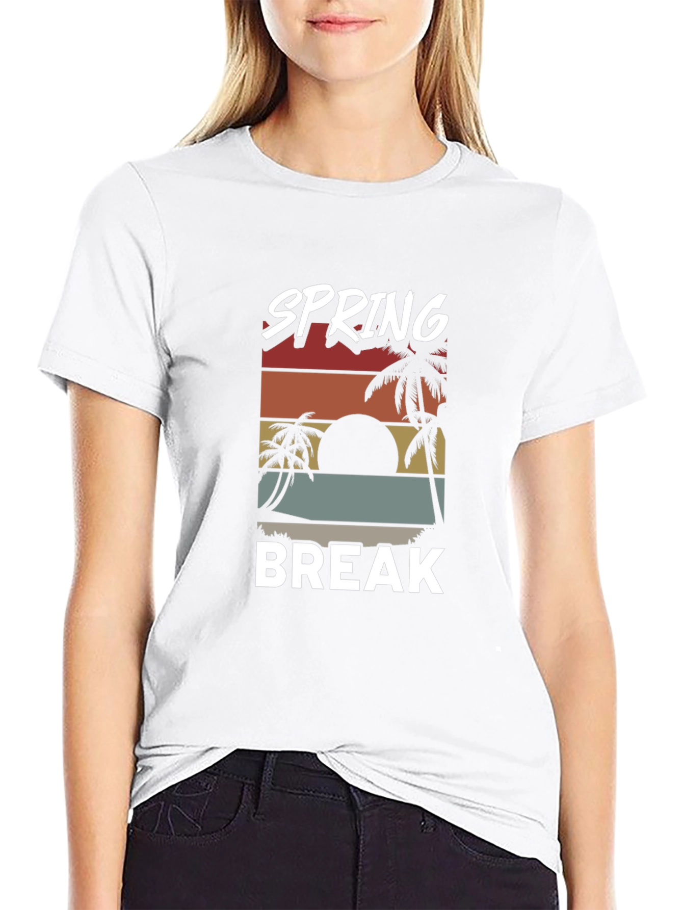 Spring Break Retro Graphic T-Shirt