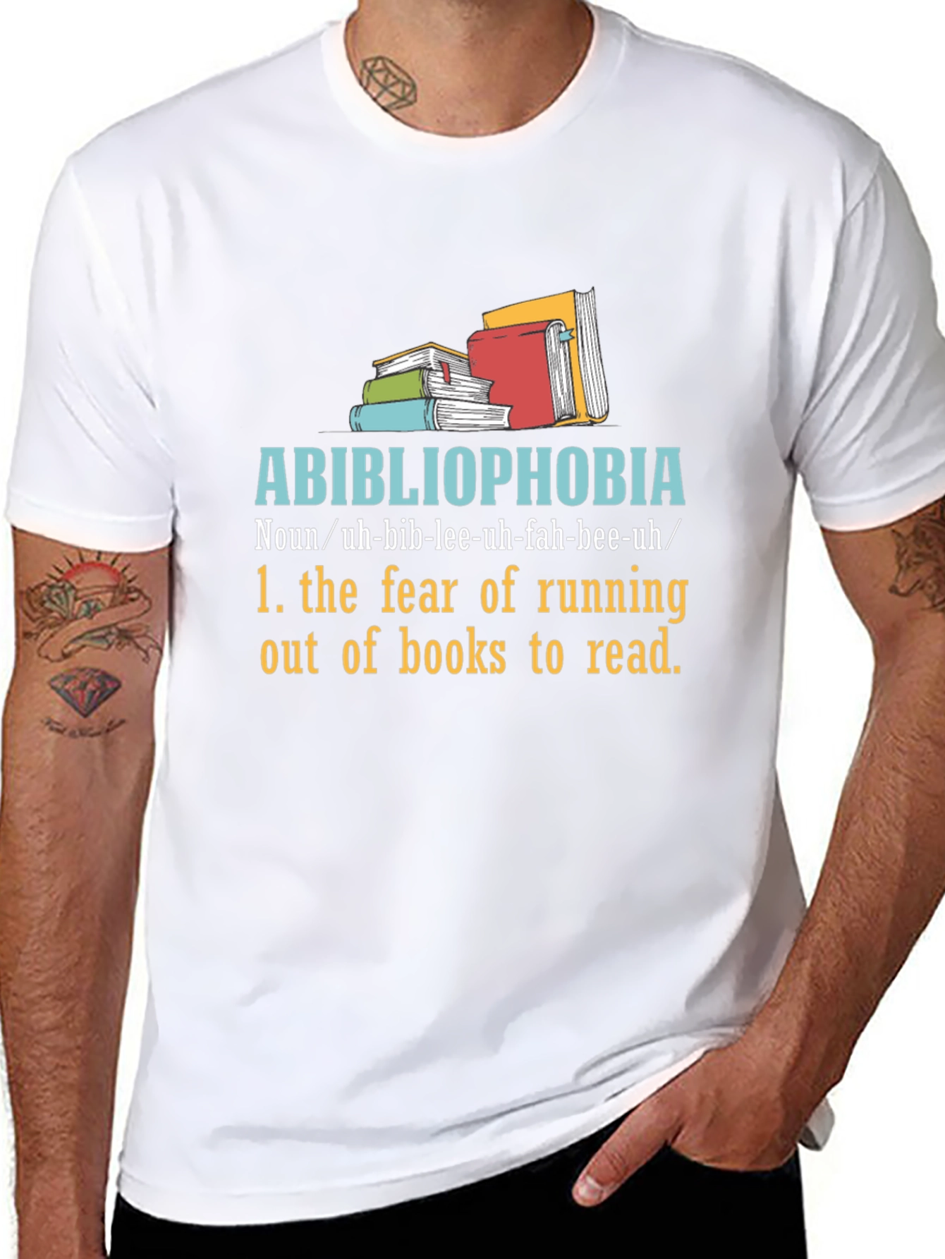 Abibliophobia T-Shirt - Fear of No Books!