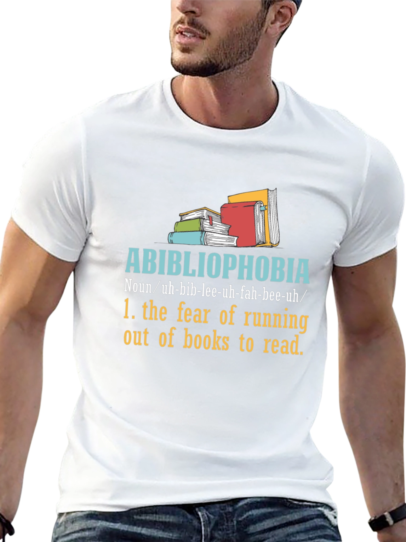 Abibliophobia T-Shirt - Fear of No Books!