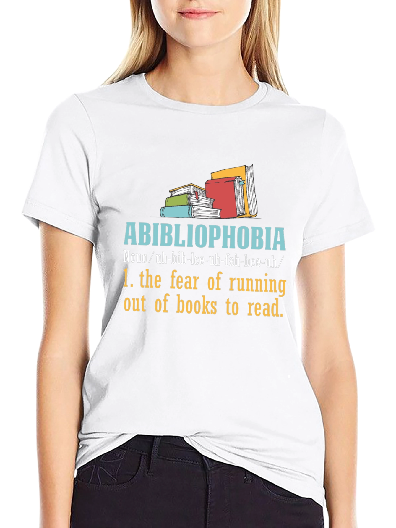 Abibliophobia T-Shirt - Fear of No Books!