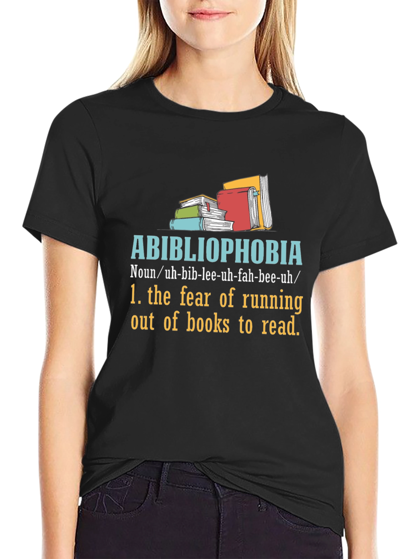 Abibliophobia T-Shirt - Fear of No Books!
