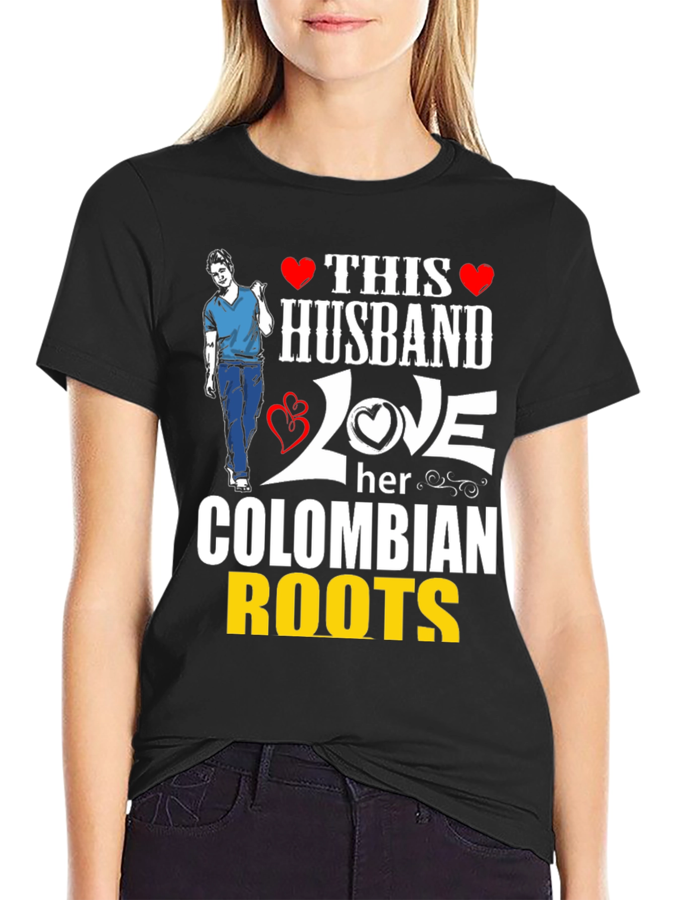 Colombian Roots Husband T-Shirt