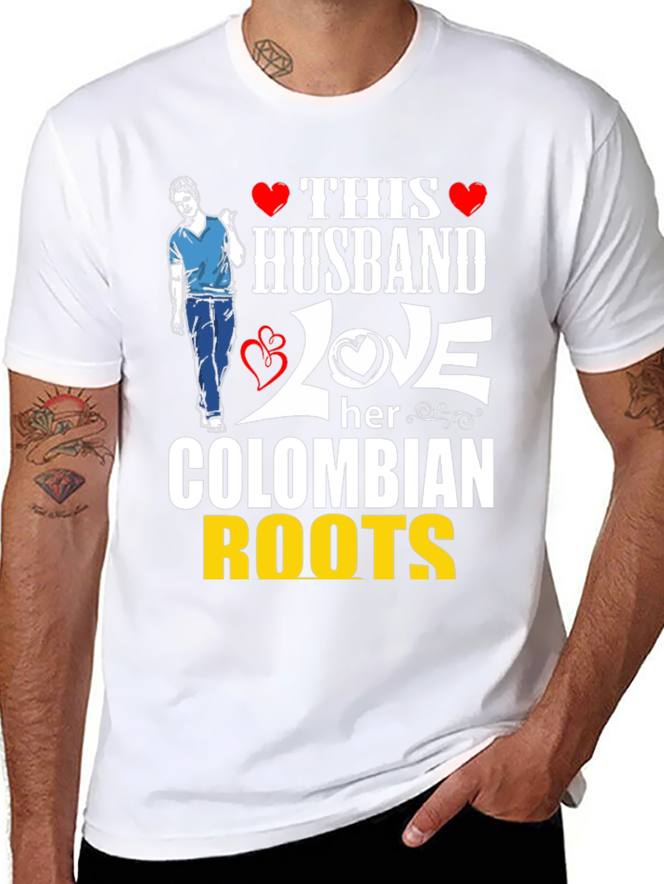 Colombian Roots Husband T-Shirt