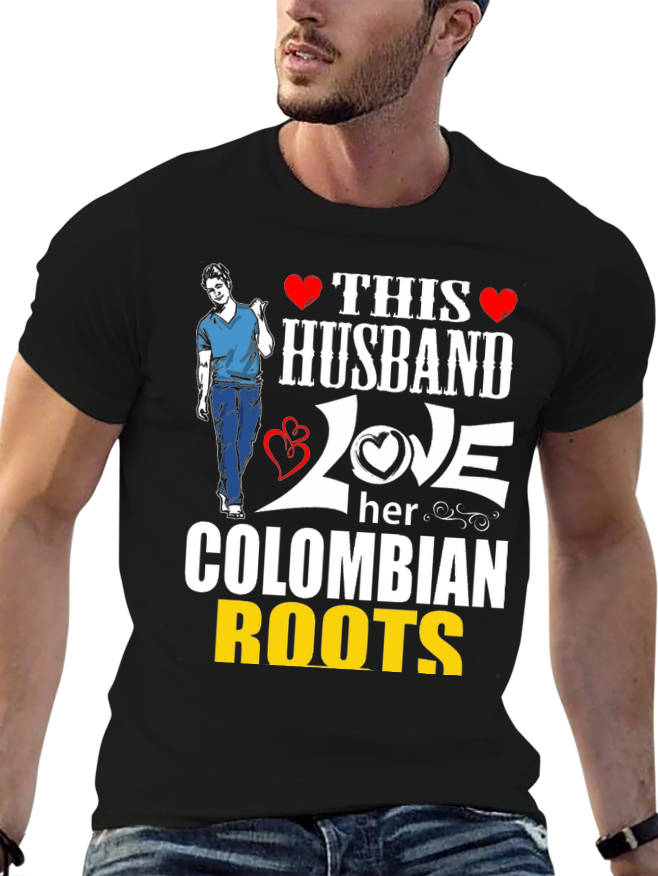 Colombian Roots Husband T-Shirt