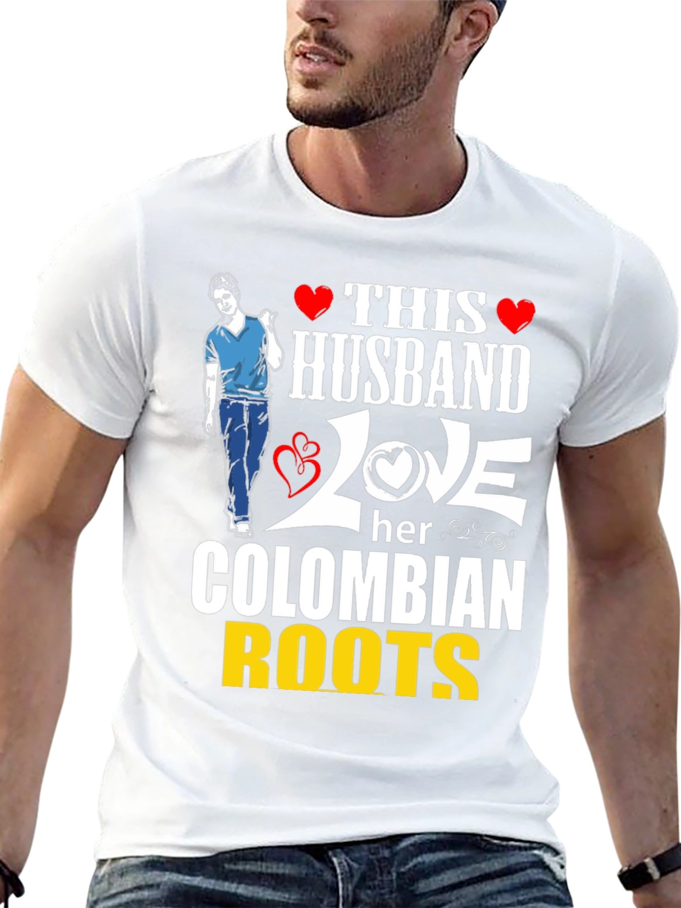 Colombian Roots Husband T-Shirt