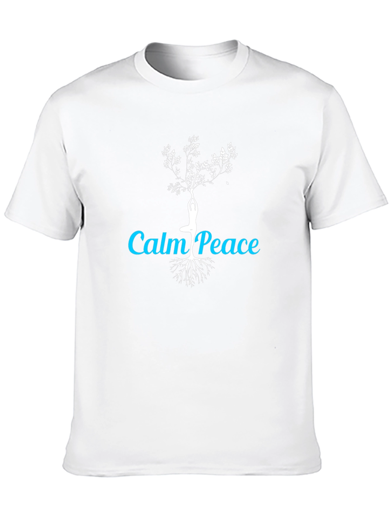 Calm Peace Yoga Tree Graphic T-Shirt
