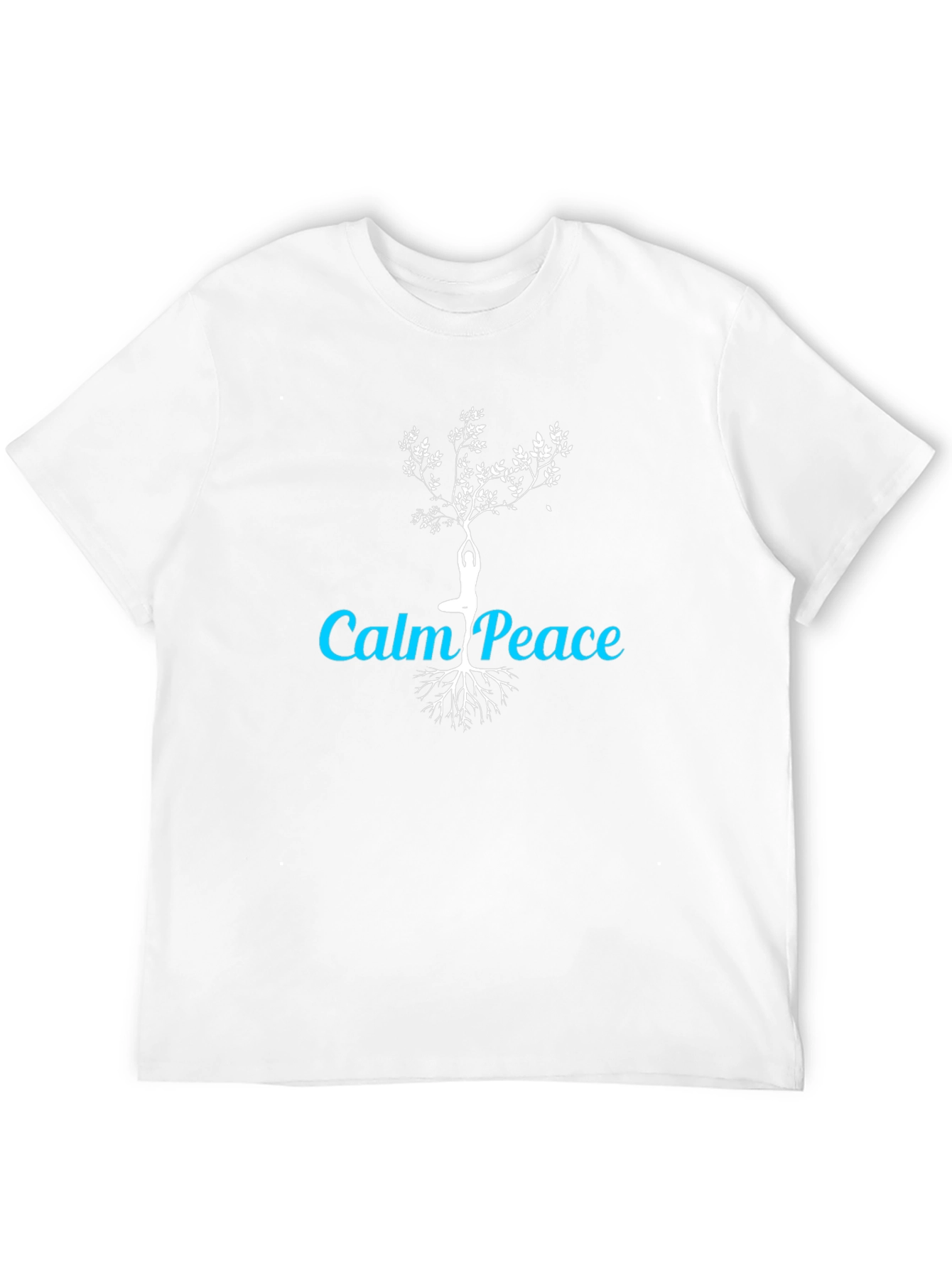 Calm Peace Yoga Tree Graphic T-Shirt