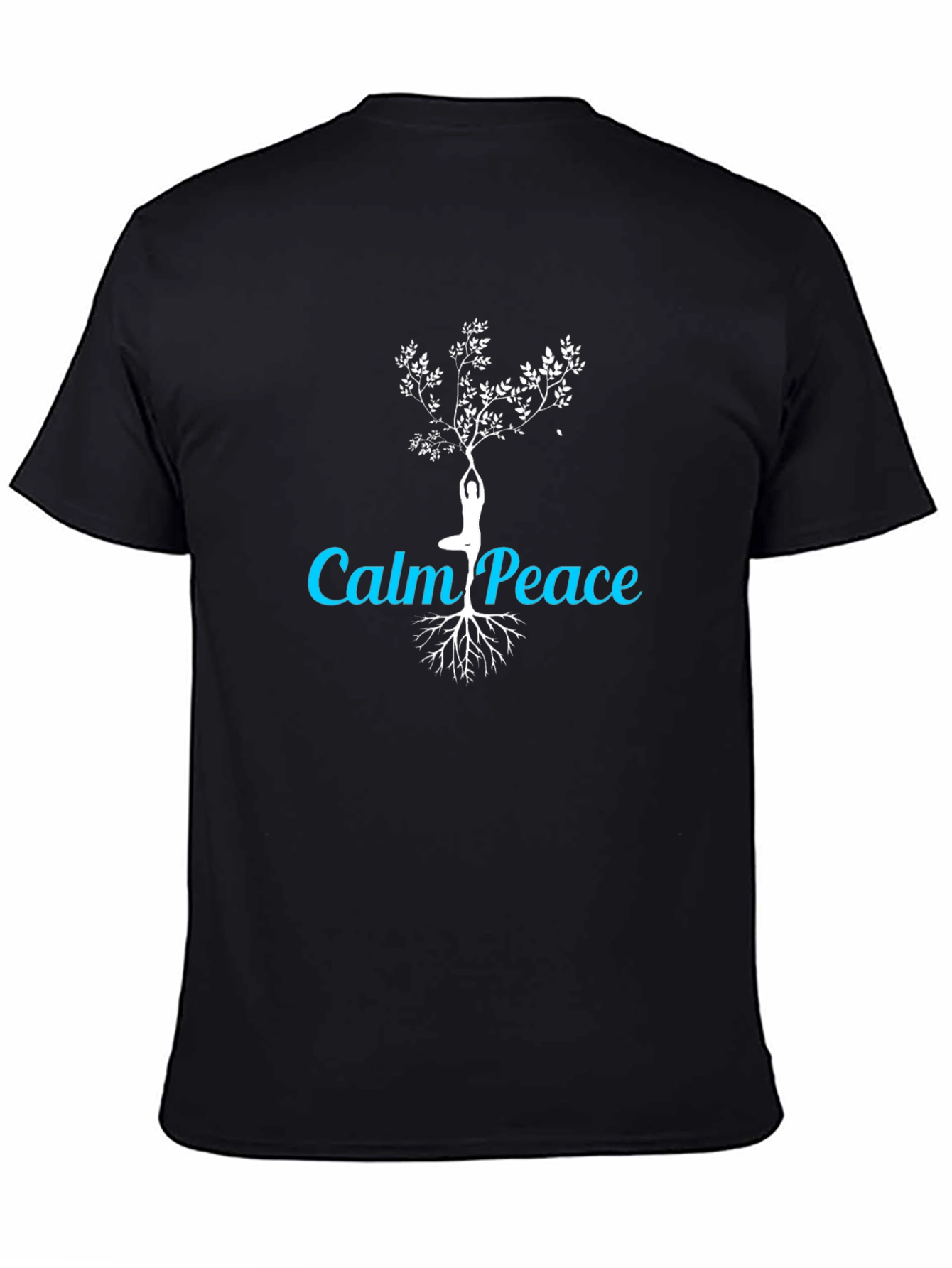 Calm Peace Yoga Tree Graphic T-Shirt
