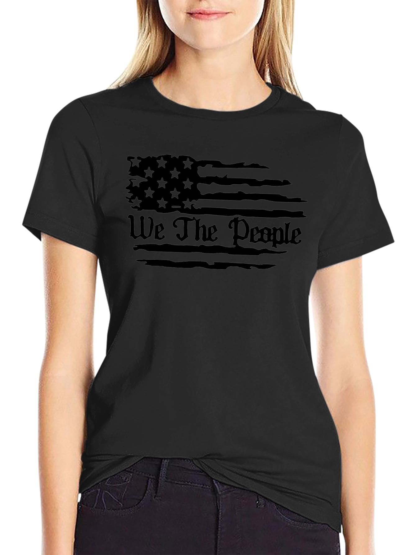 We The People Flag T-Shirt - Patriotic Graphic Tee