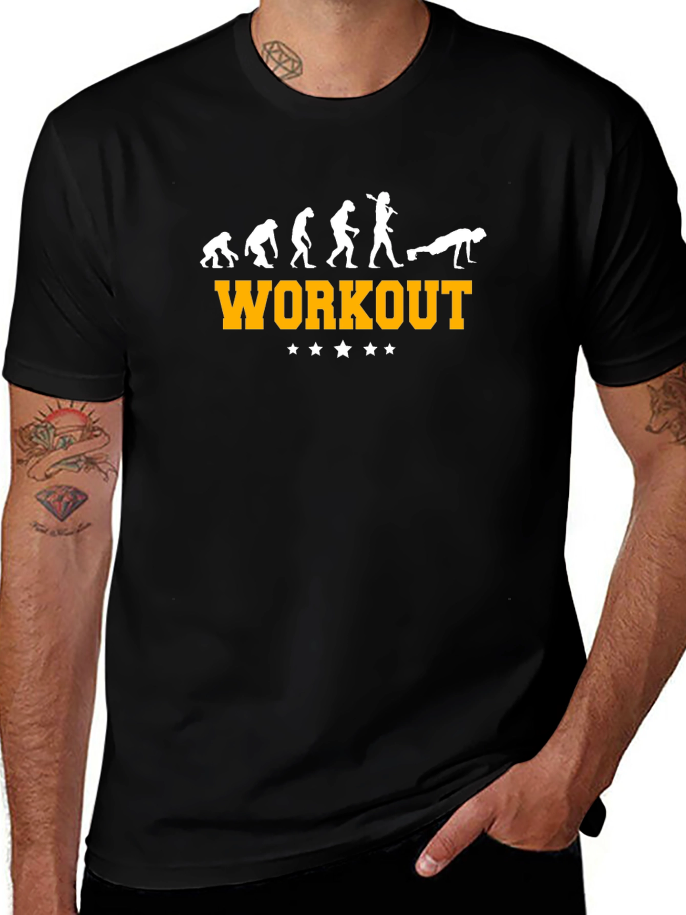 Workout Evolution Black T-Shirt