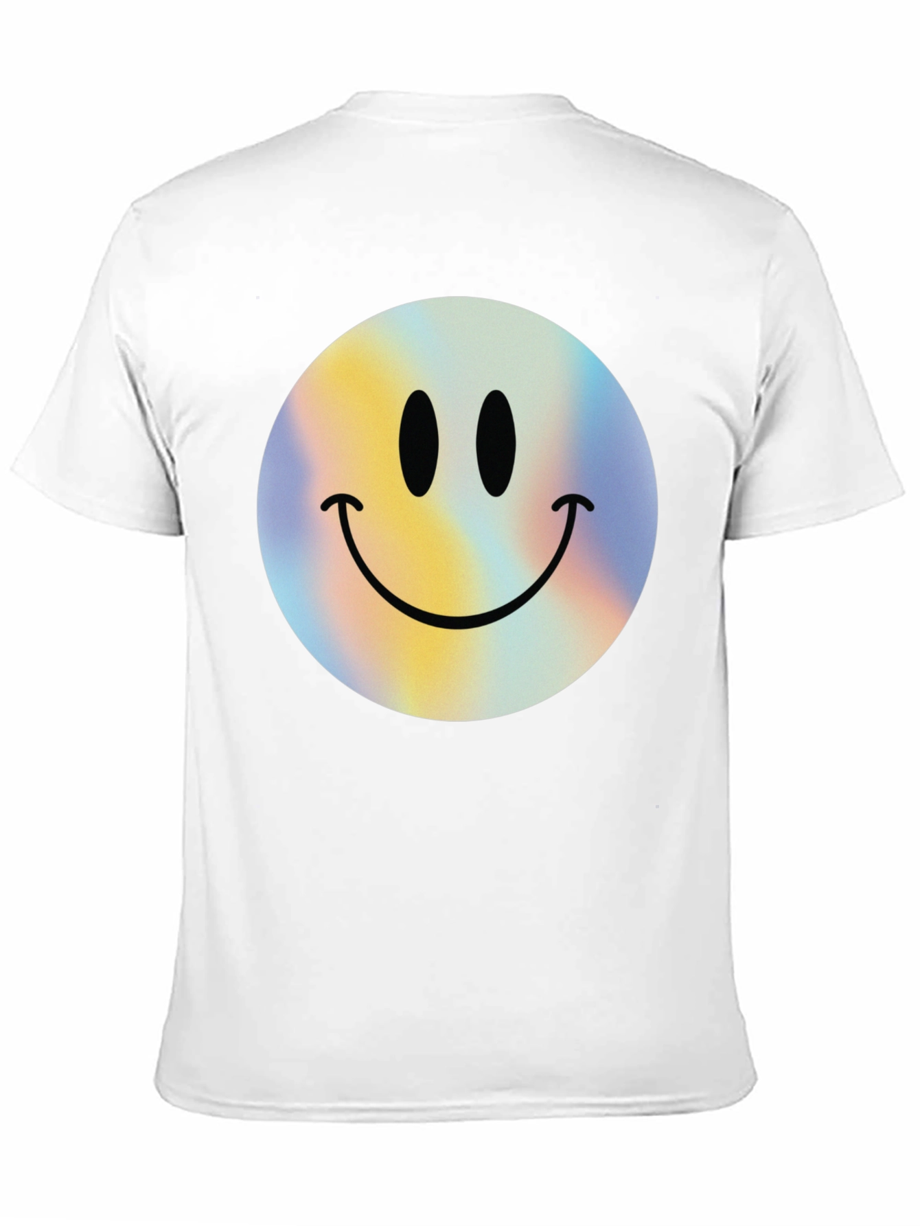 Retro Smiley Face Graphic Tee - Classic Black T-Shirt