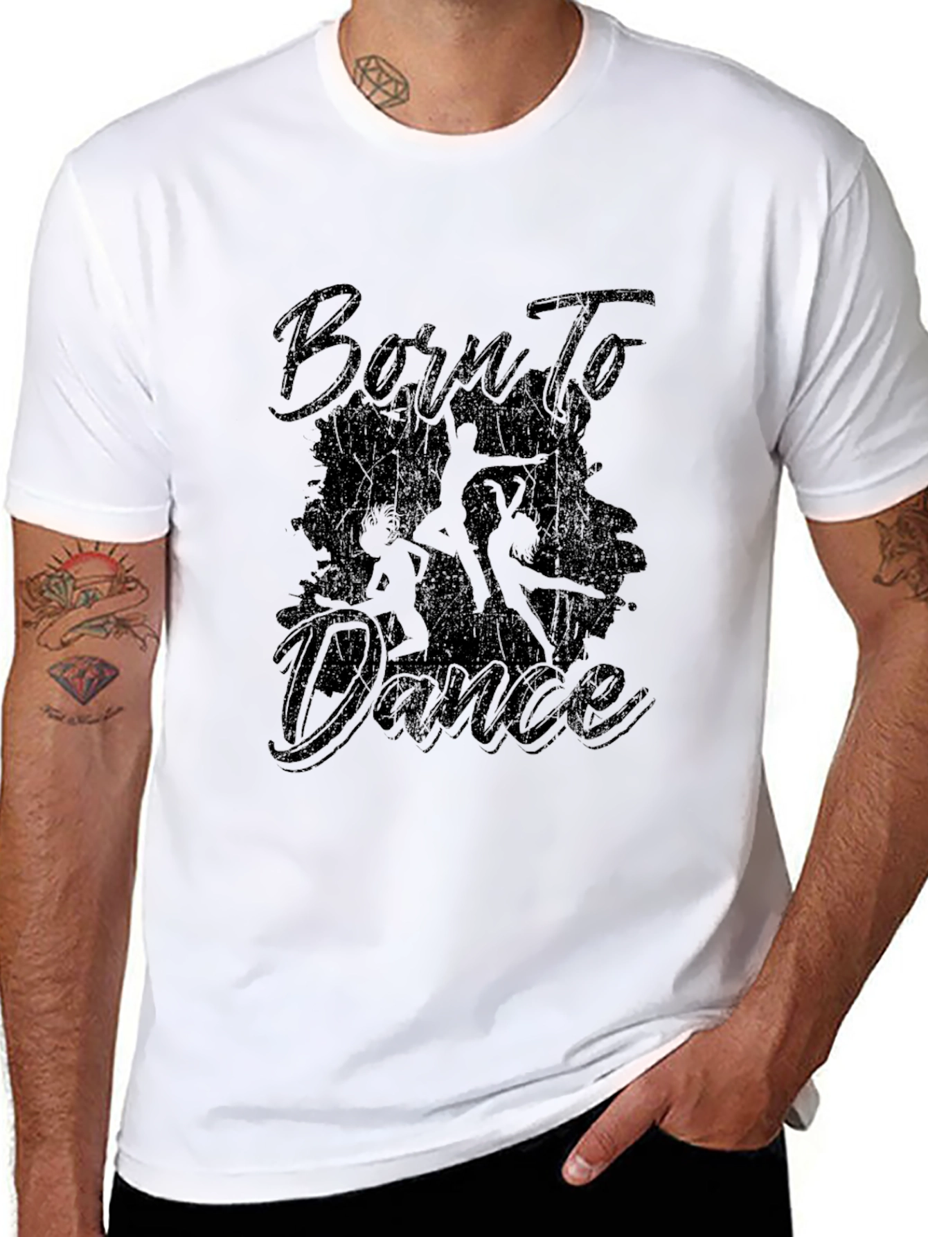 Born To Dance Black T-Shirt Graphic Tee