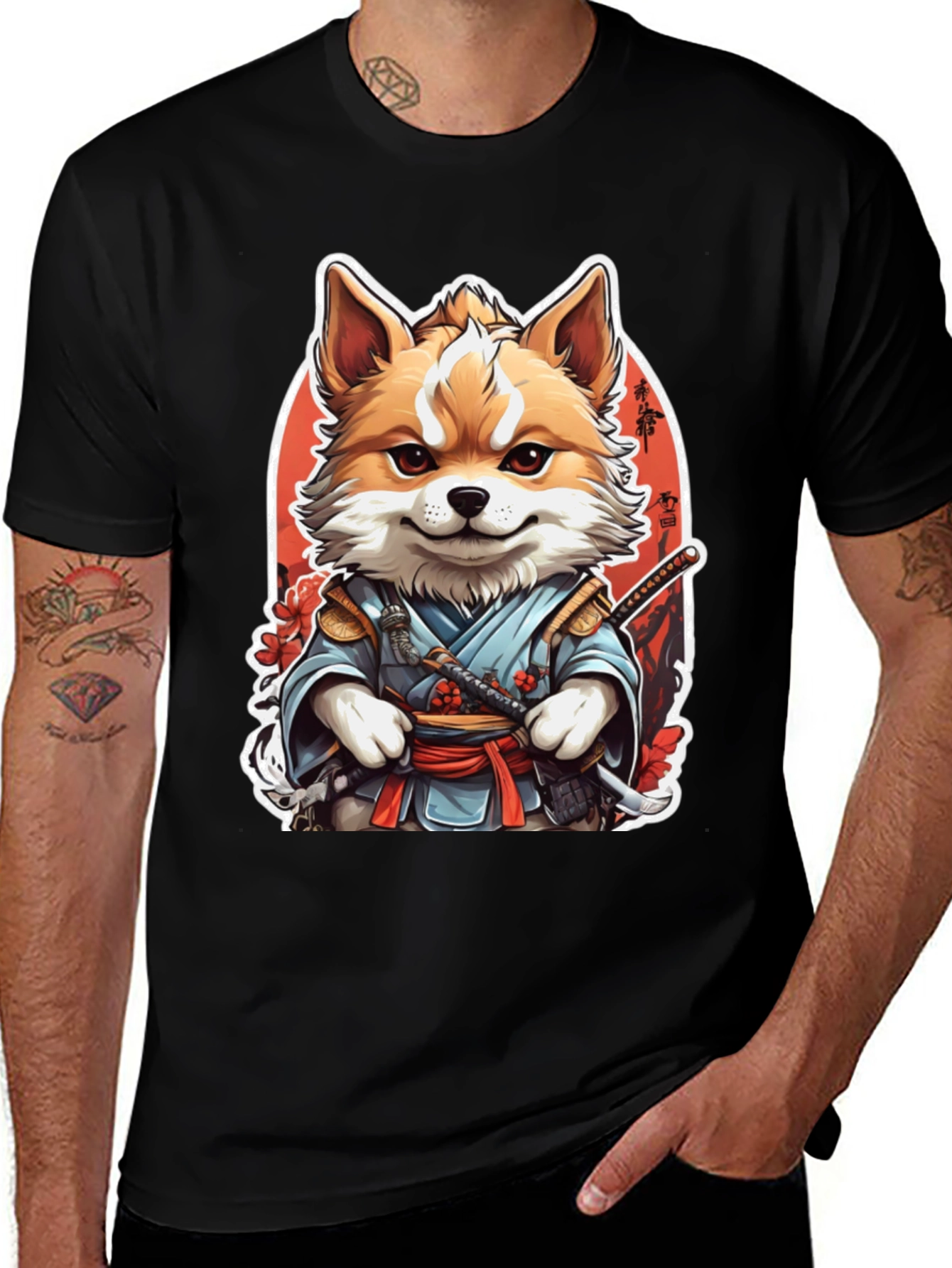 Samurai Fox Graphic Tee