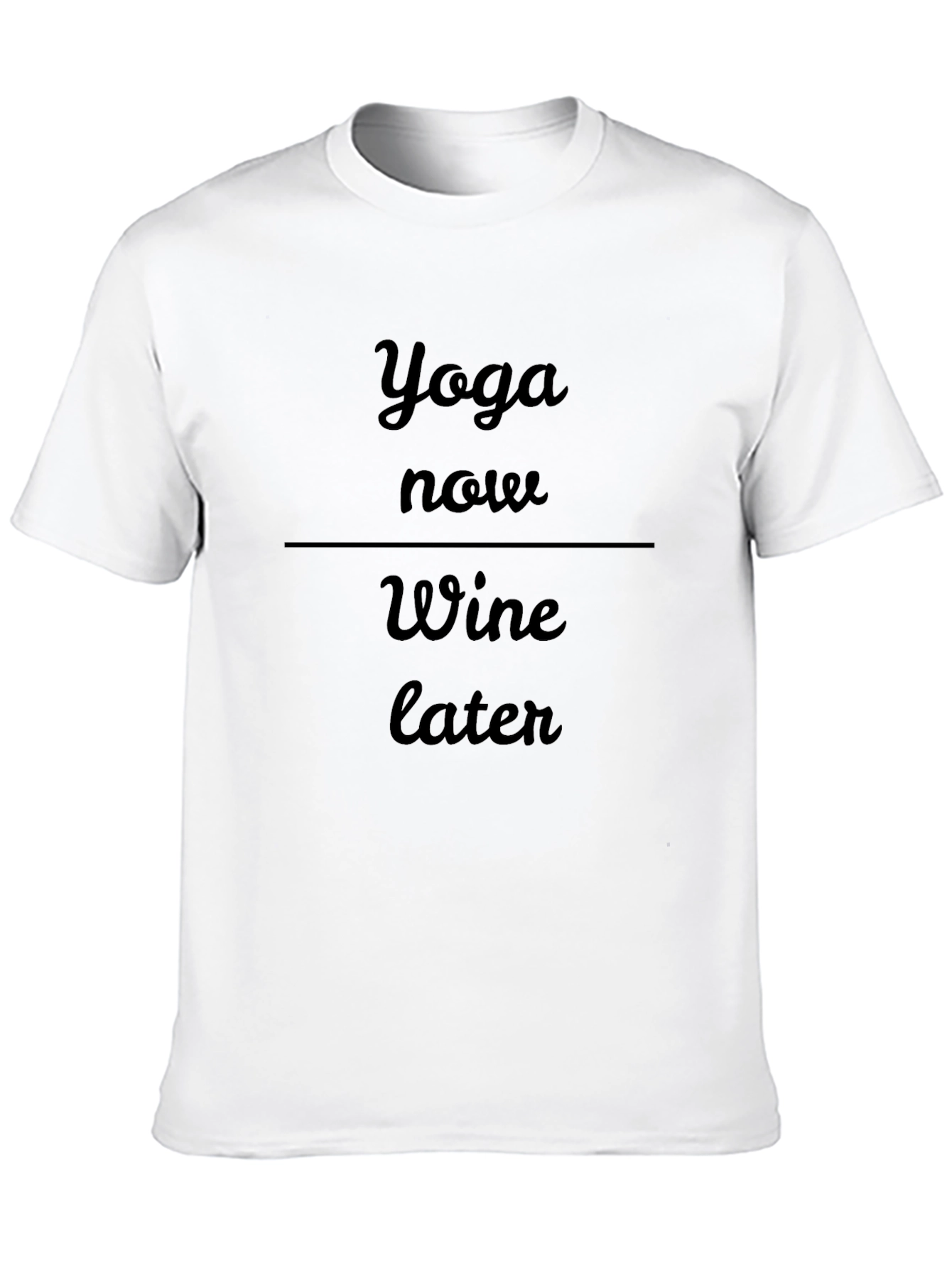 Yoga Then Wine Graphic Tee - Casual Comfort