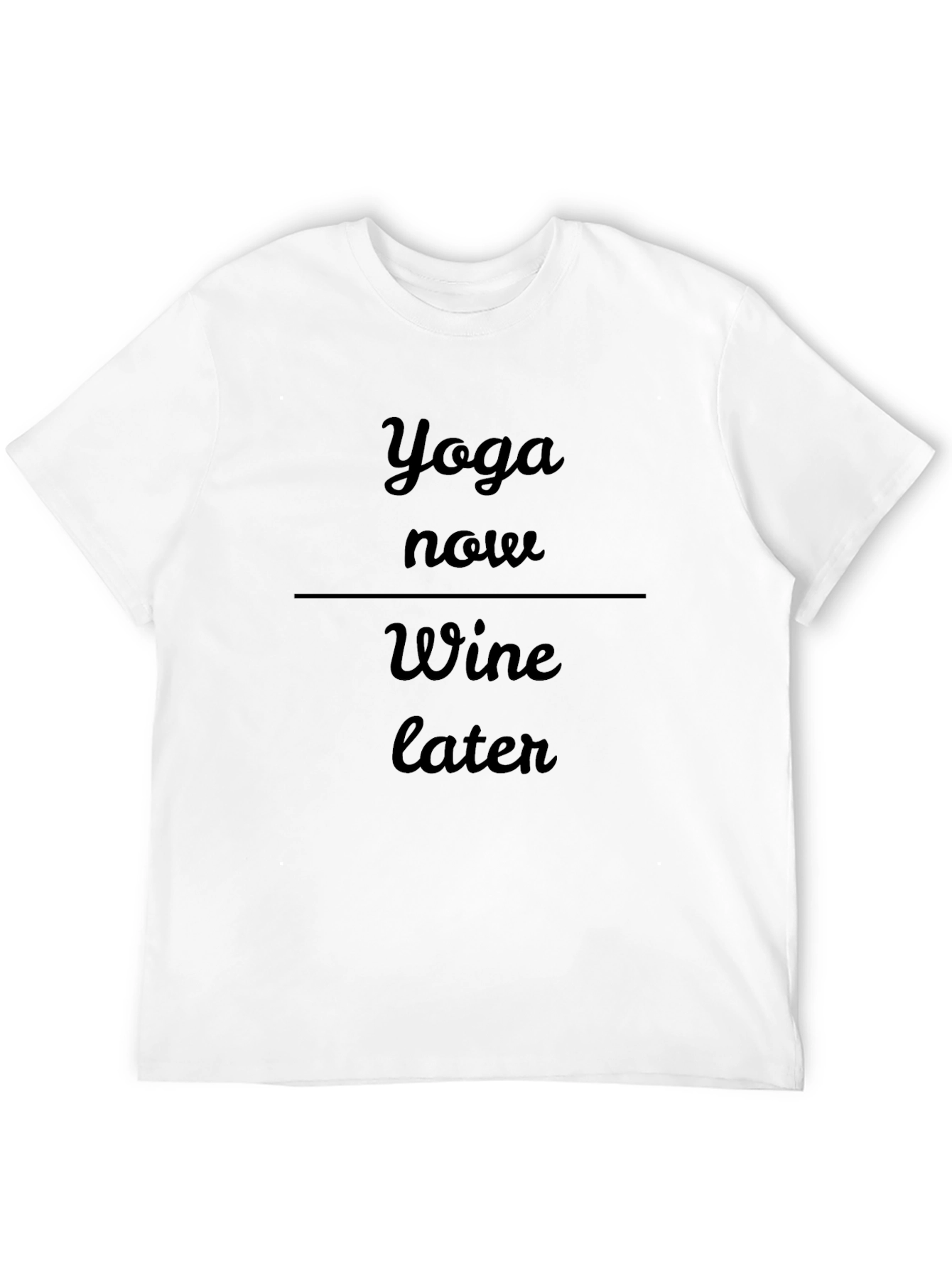 Yoga Then Wine Graphic Tee - Casual Comfort