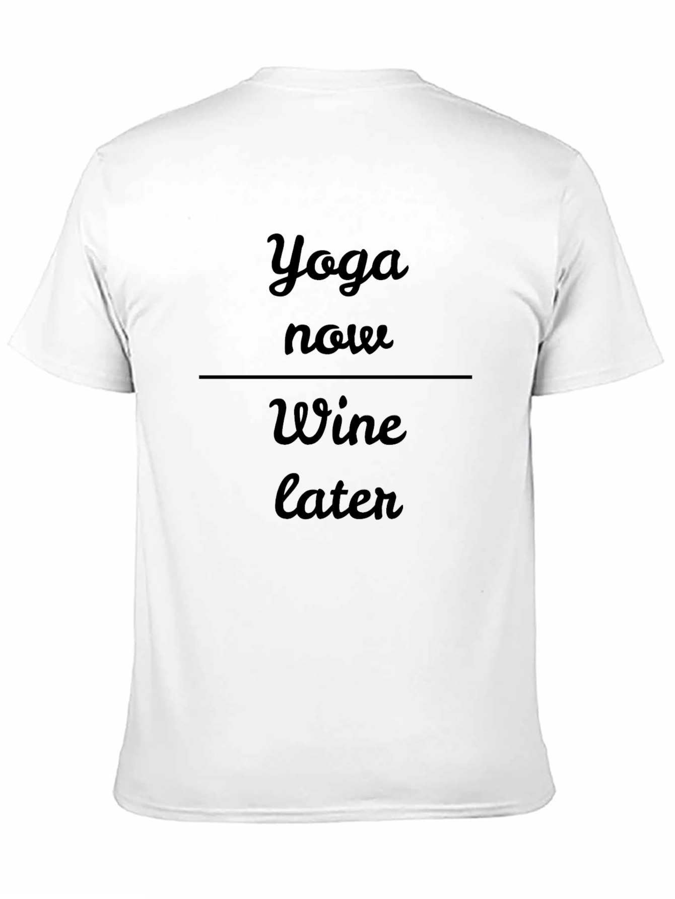 Yoga Then Wine Graphic Tee - Casual Comfort