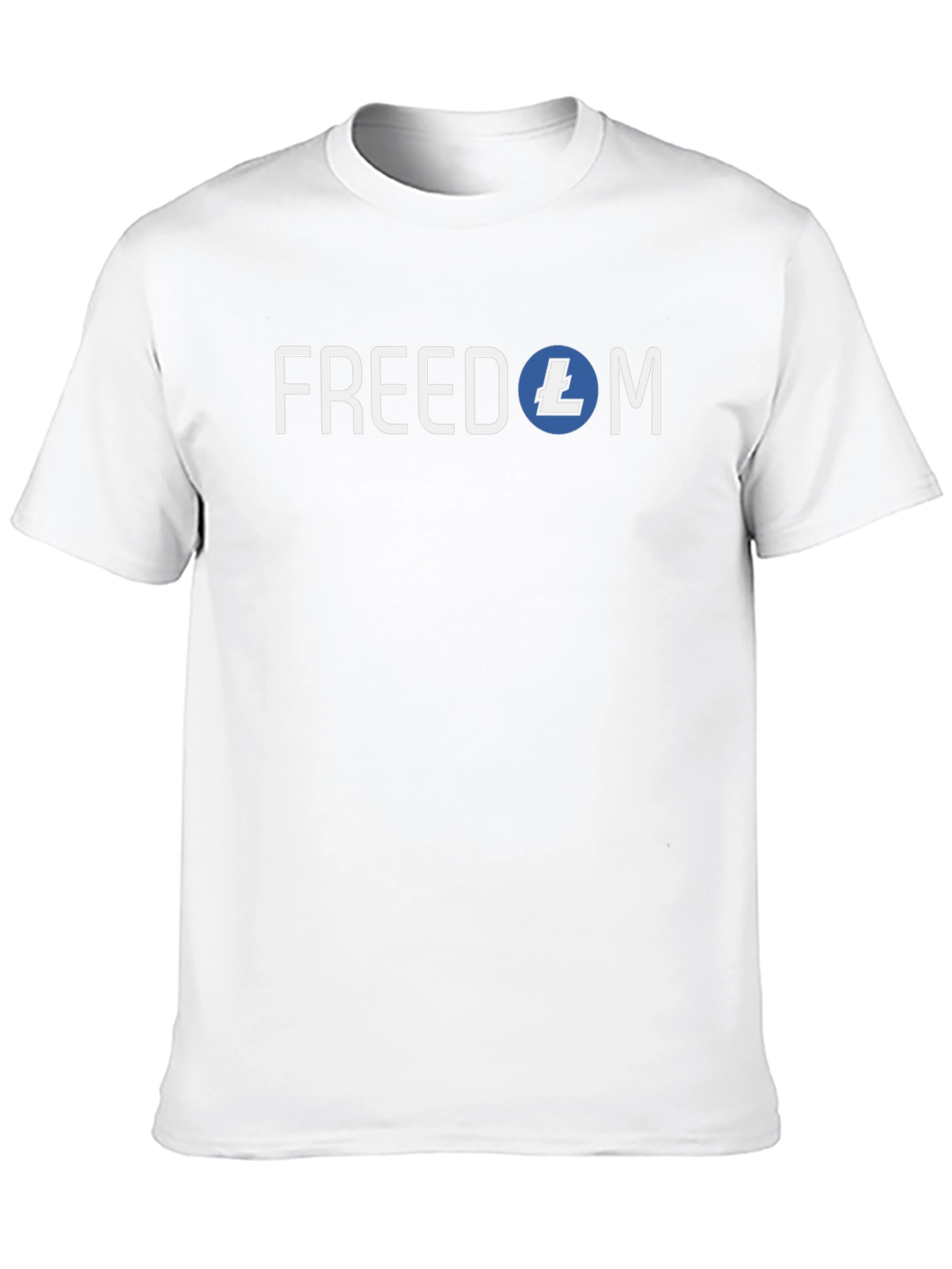 Freedom Litecoin Black T-Shirt Crypto Tee