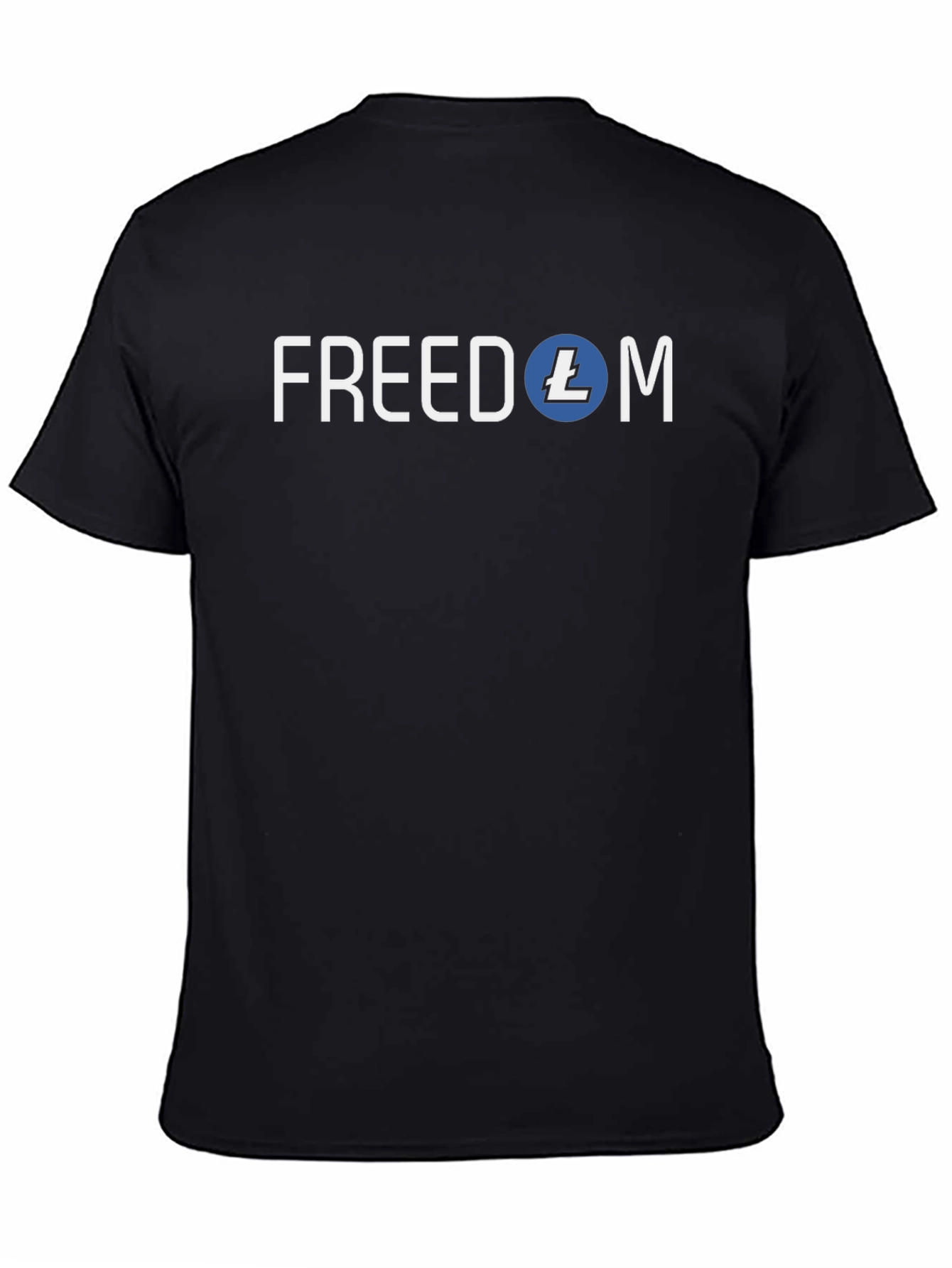 Freedom Litecoin Black T-Shirt Crypto Tee