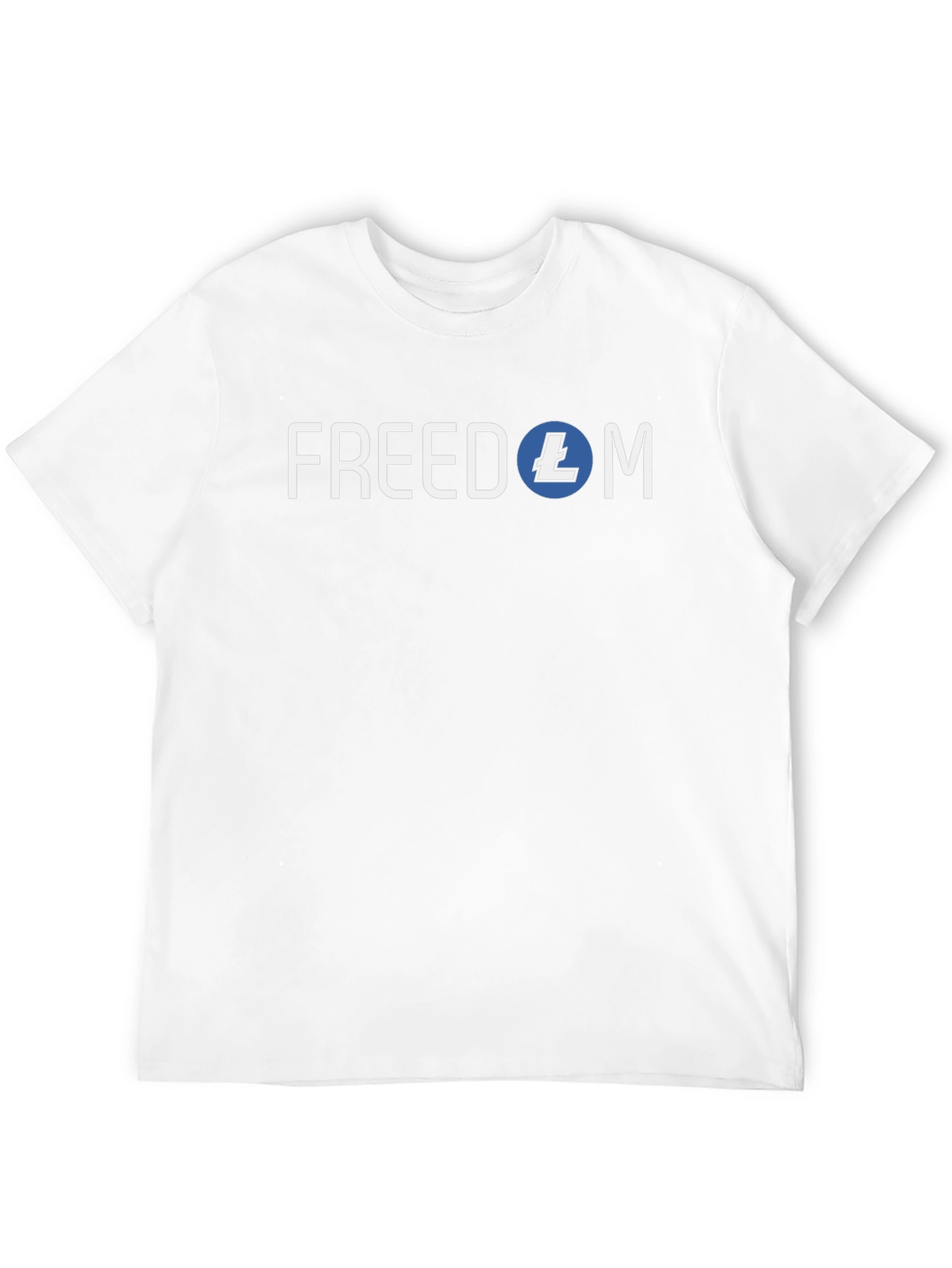 Freedom Litecoin Black T-Shirt Crypto Tee