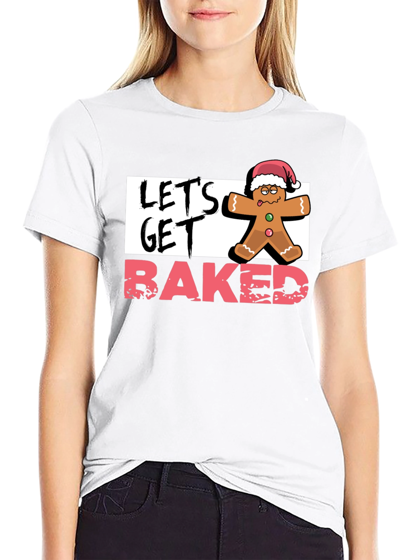 Lets Get Baked Gingerbread Christmas T-Shirt