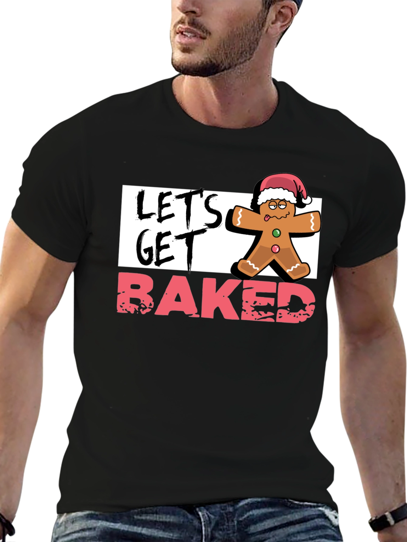 Lets Get Baked Gingerbread Christmas T-Shirt