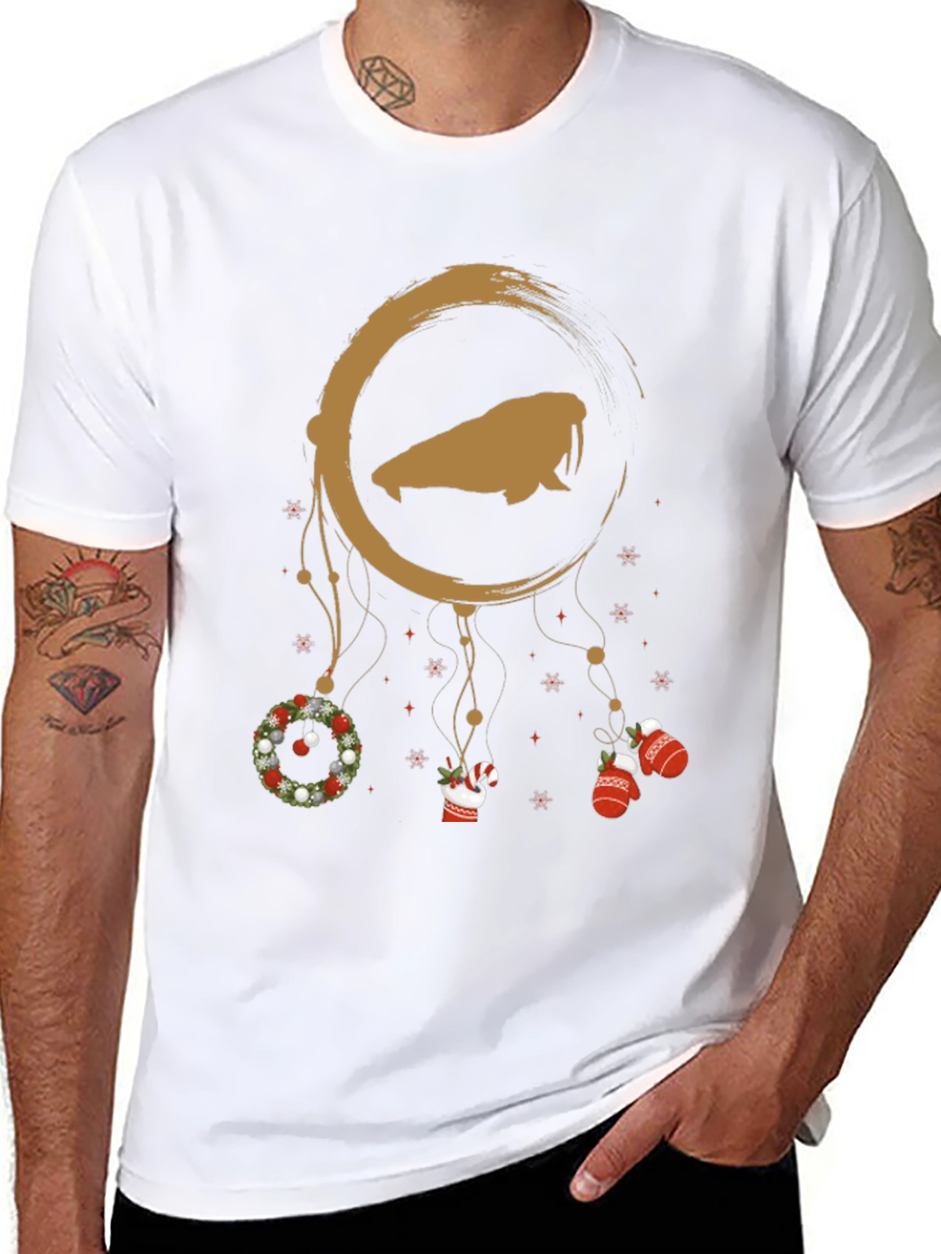 Festive Walrus Dreamcatcher T-Shirt