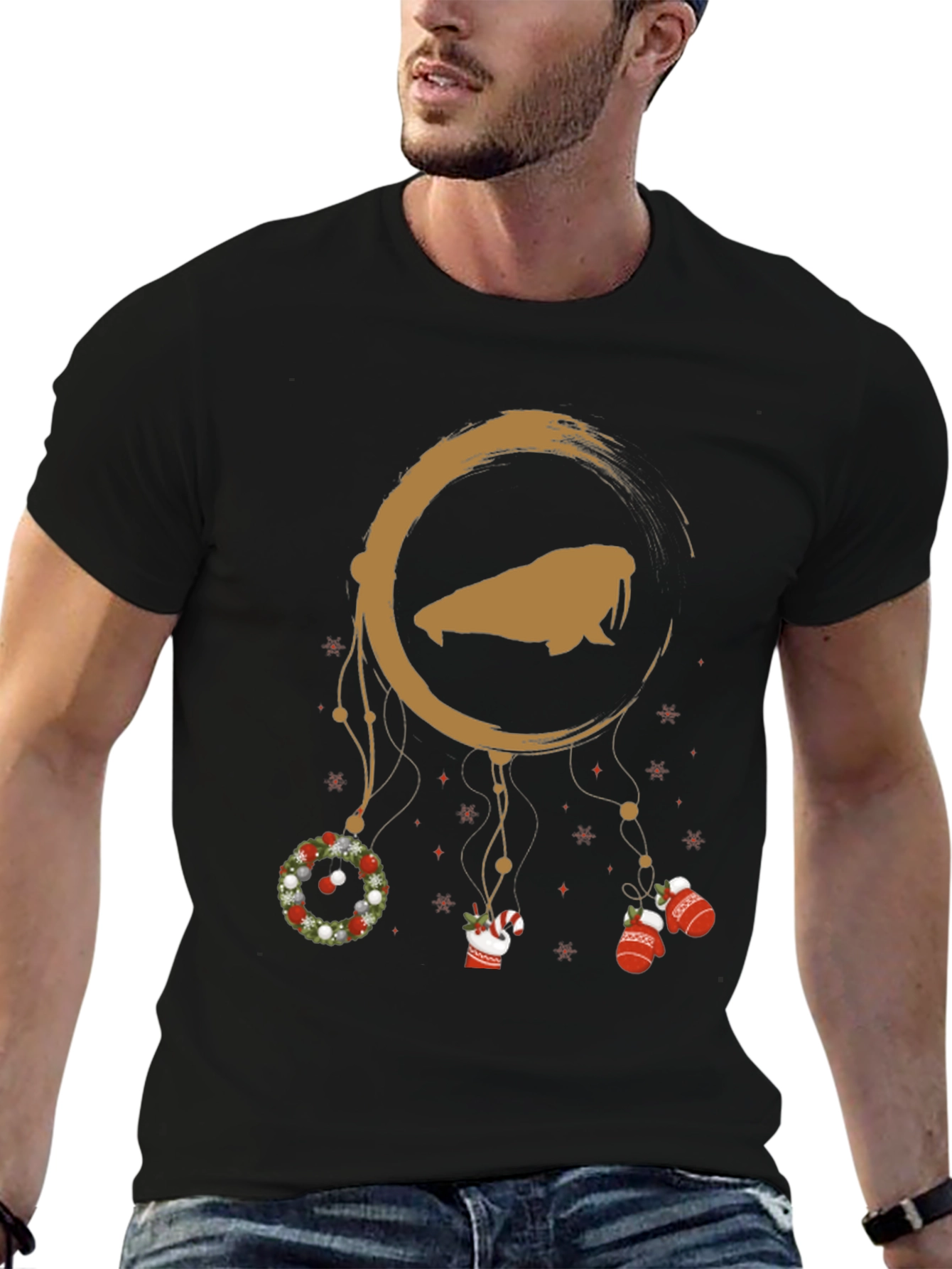 Festive Walrus Dreamcatcher T-Shirt
