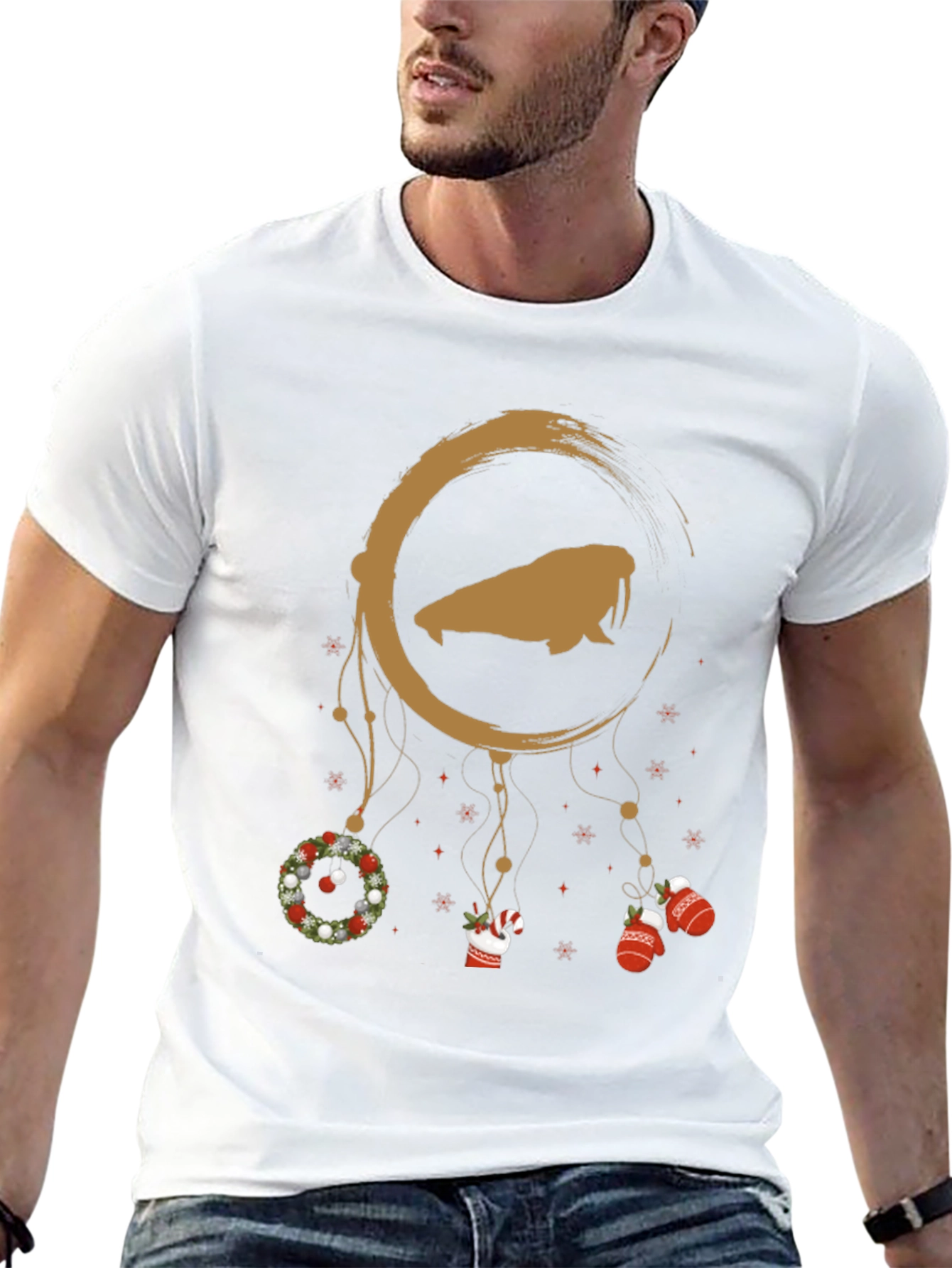 Festive Walrus Dreamcatcher T-Shirt