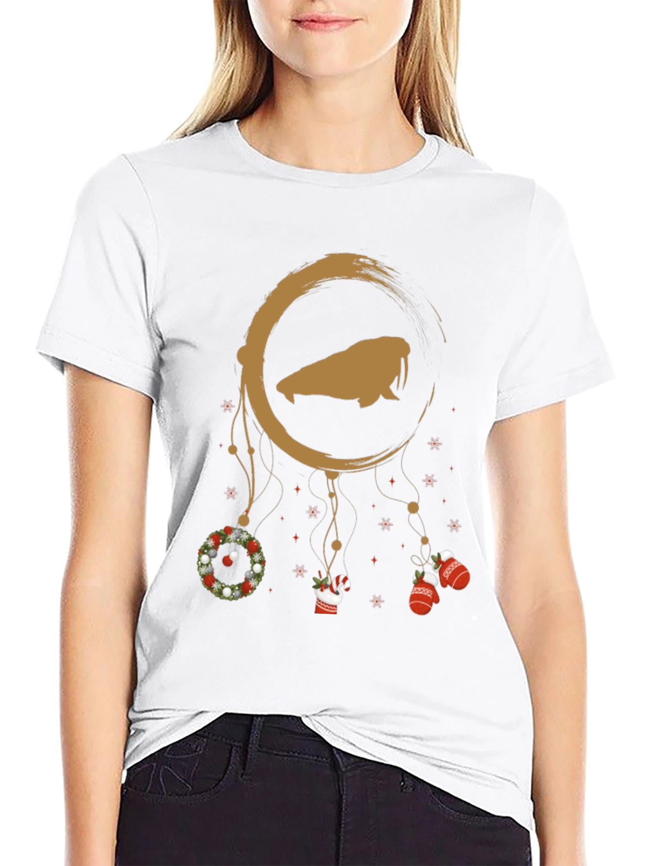 Festive Walrus Dreamcatcher T-Shirt