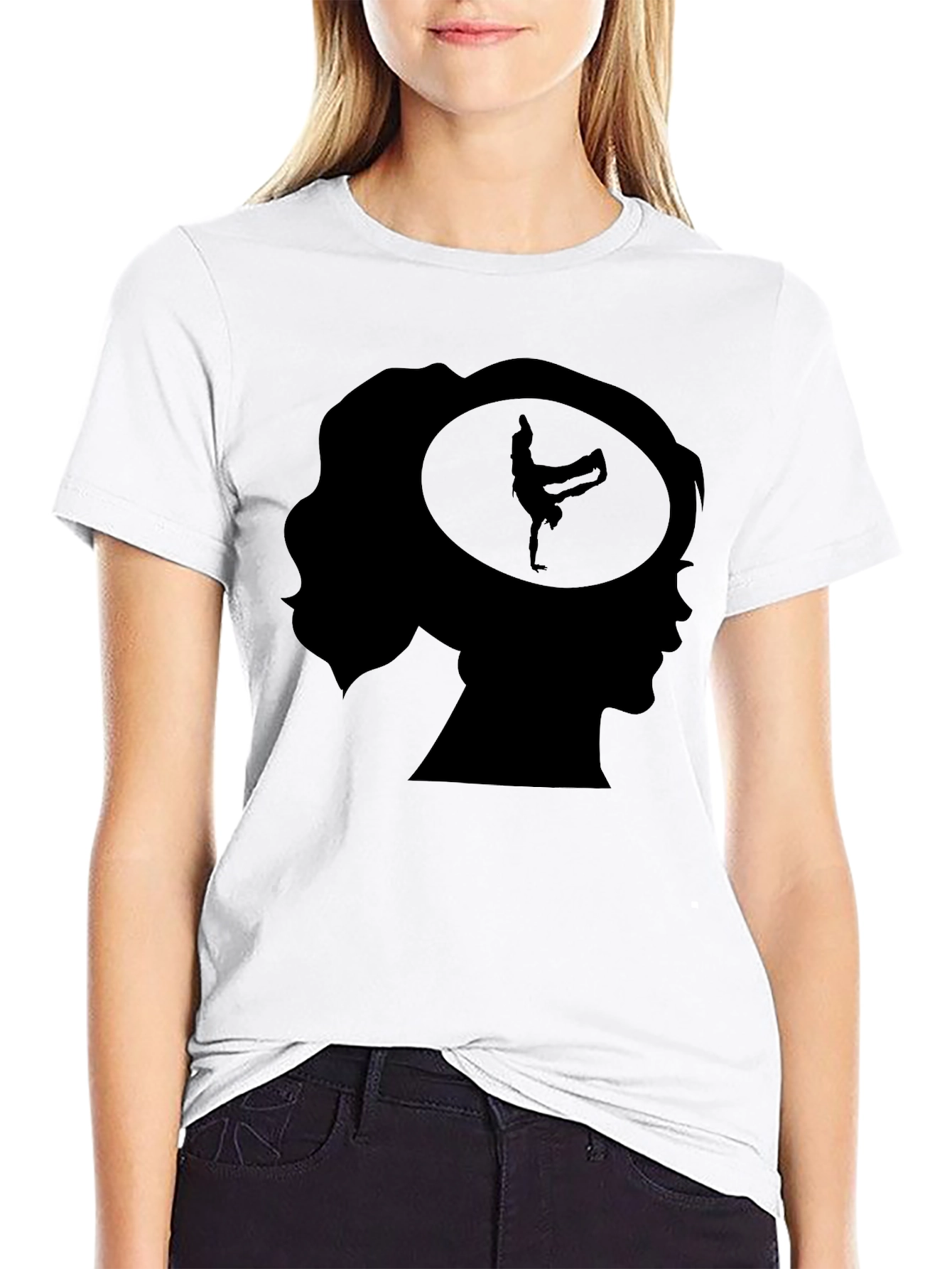 Breakdancer Mind T-Shirt - Black Graphic Tee