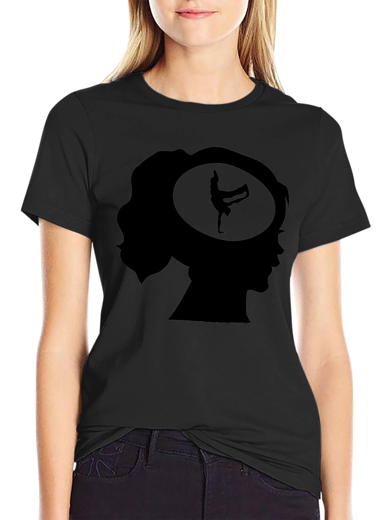 Breakdancer Mind T-Shirt - Black Graphic Tee