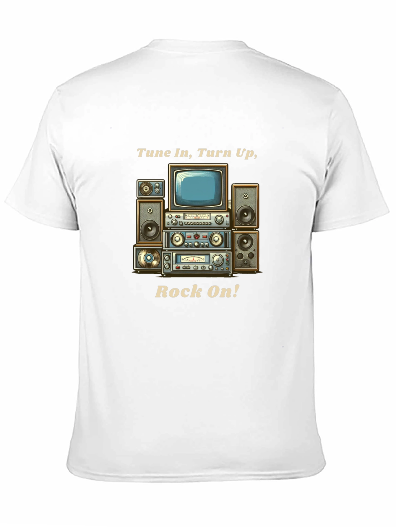 Tune In Turn Up Rock On! Graphic T-Shirt