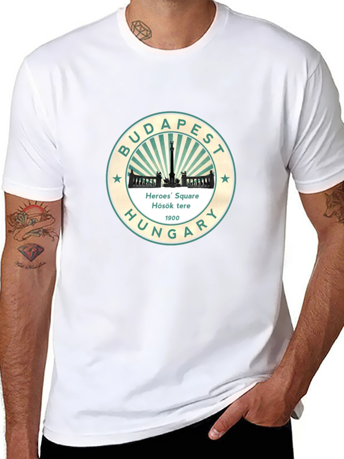 Budapest Heroes Square Hungary Graphic T-Shirt