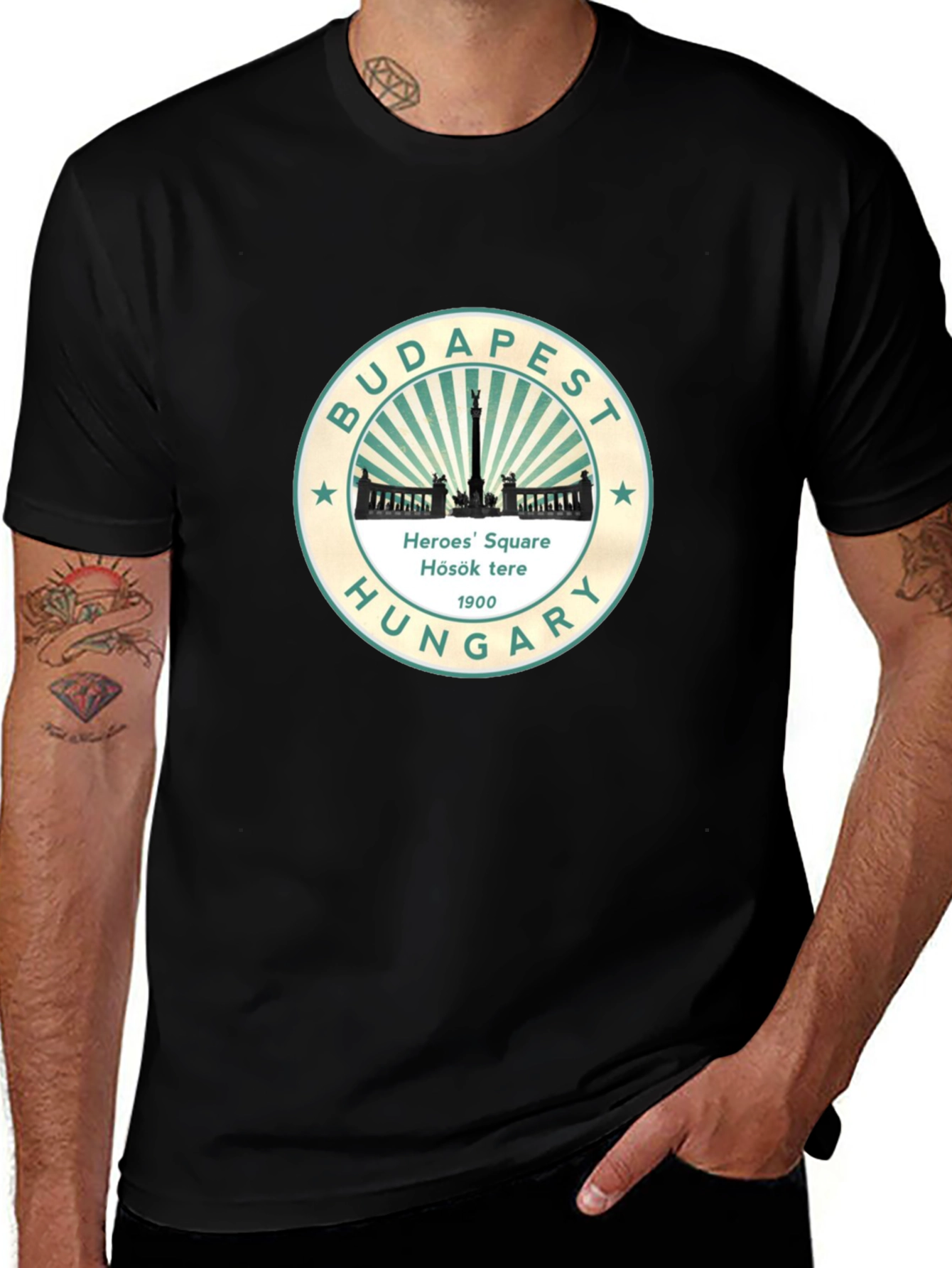 Budapest Heroes Square Hungary Graphic T-Shirt