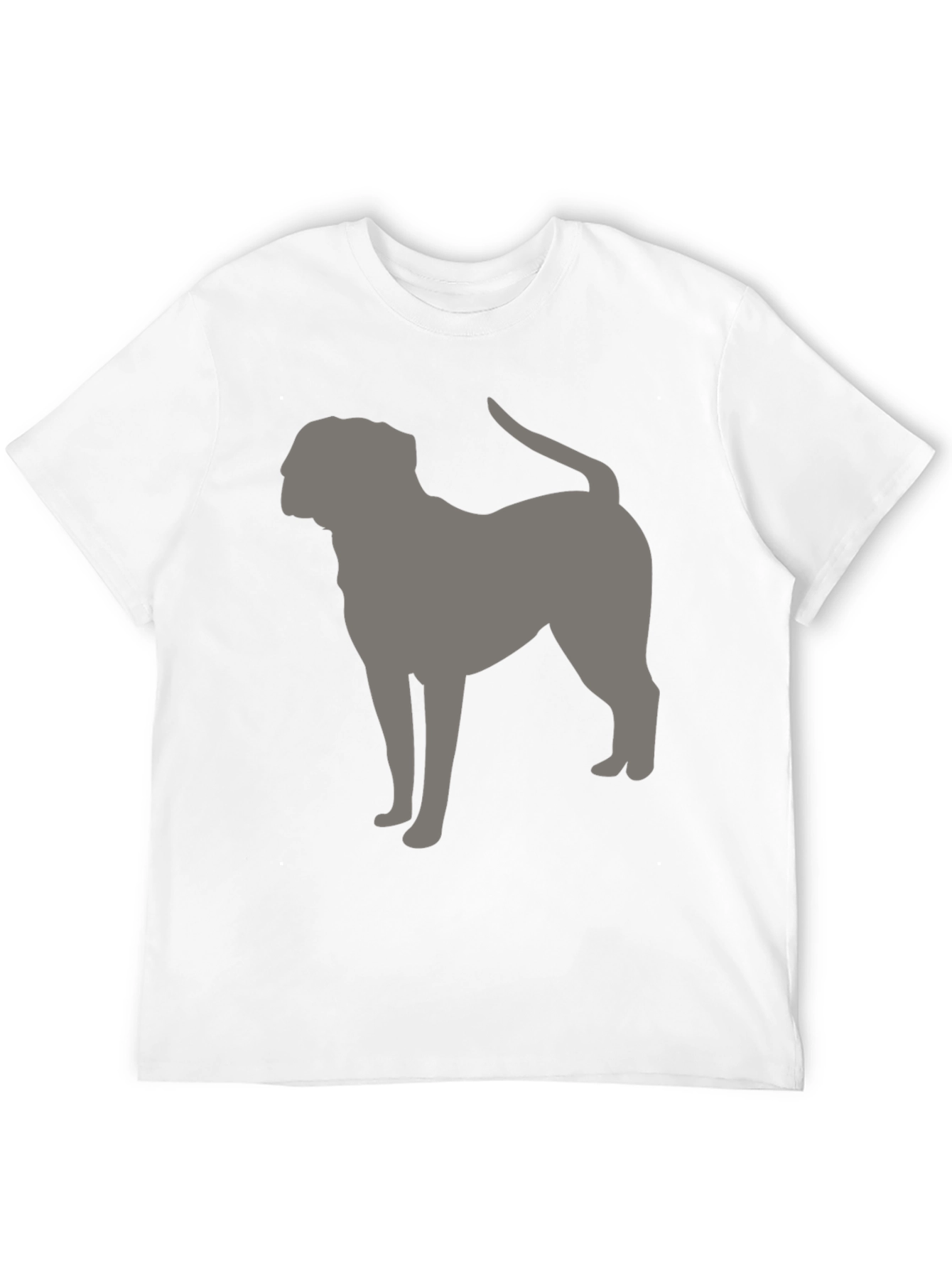 Dog Silhouette Graphic Tee - Black