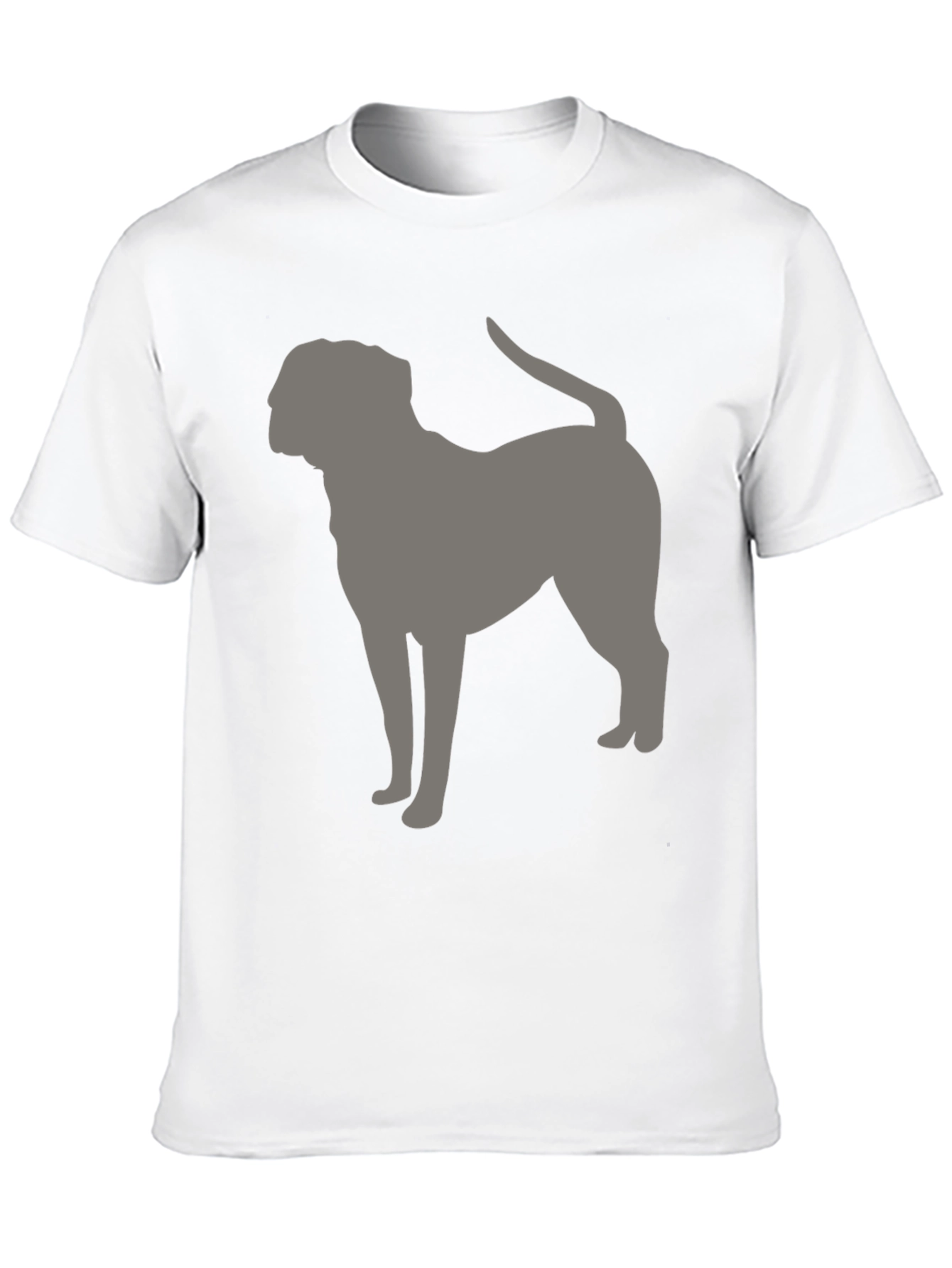 Dog Silhouette Graphic Tee - Black