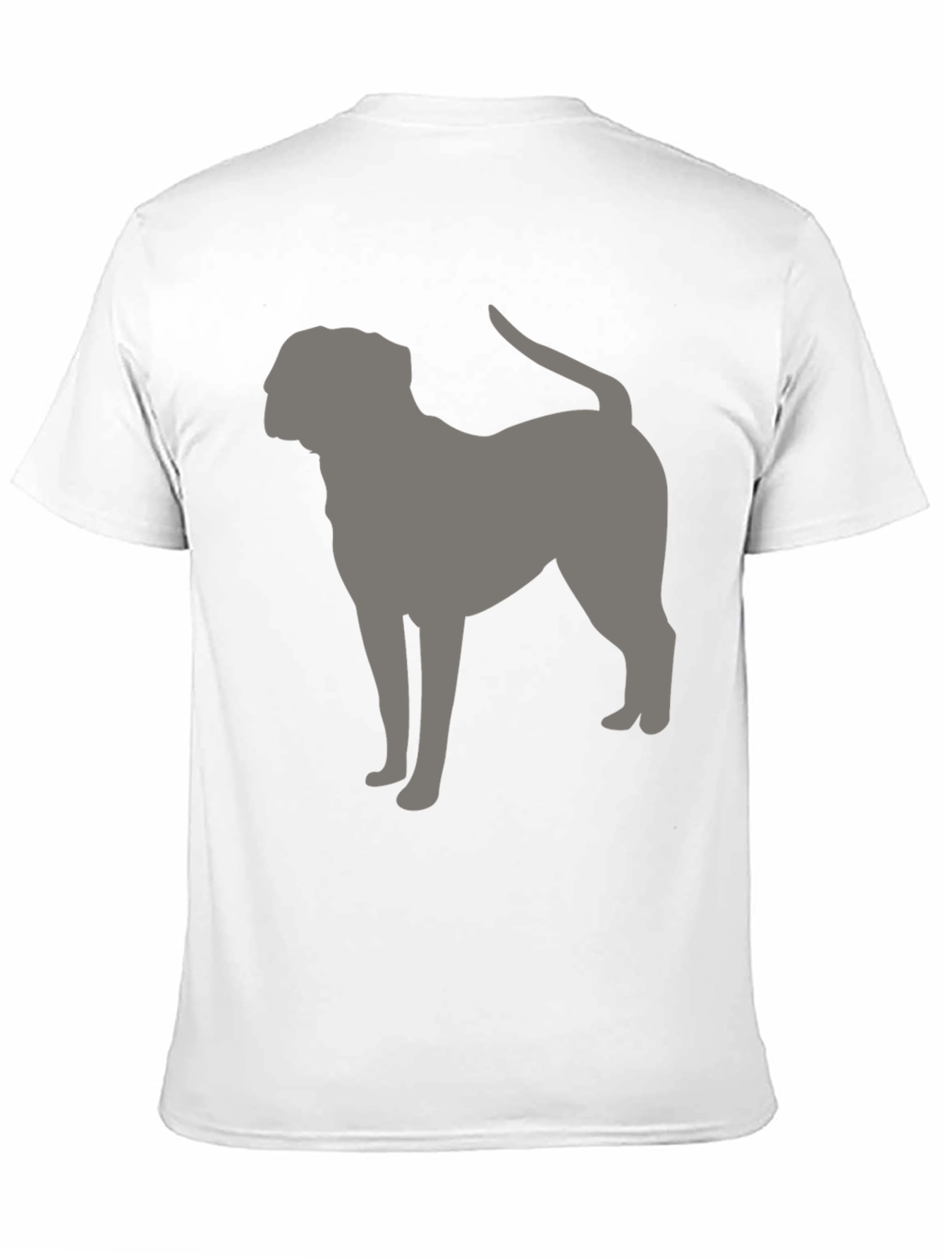 Dog Silhouette Graphic Tee - Black