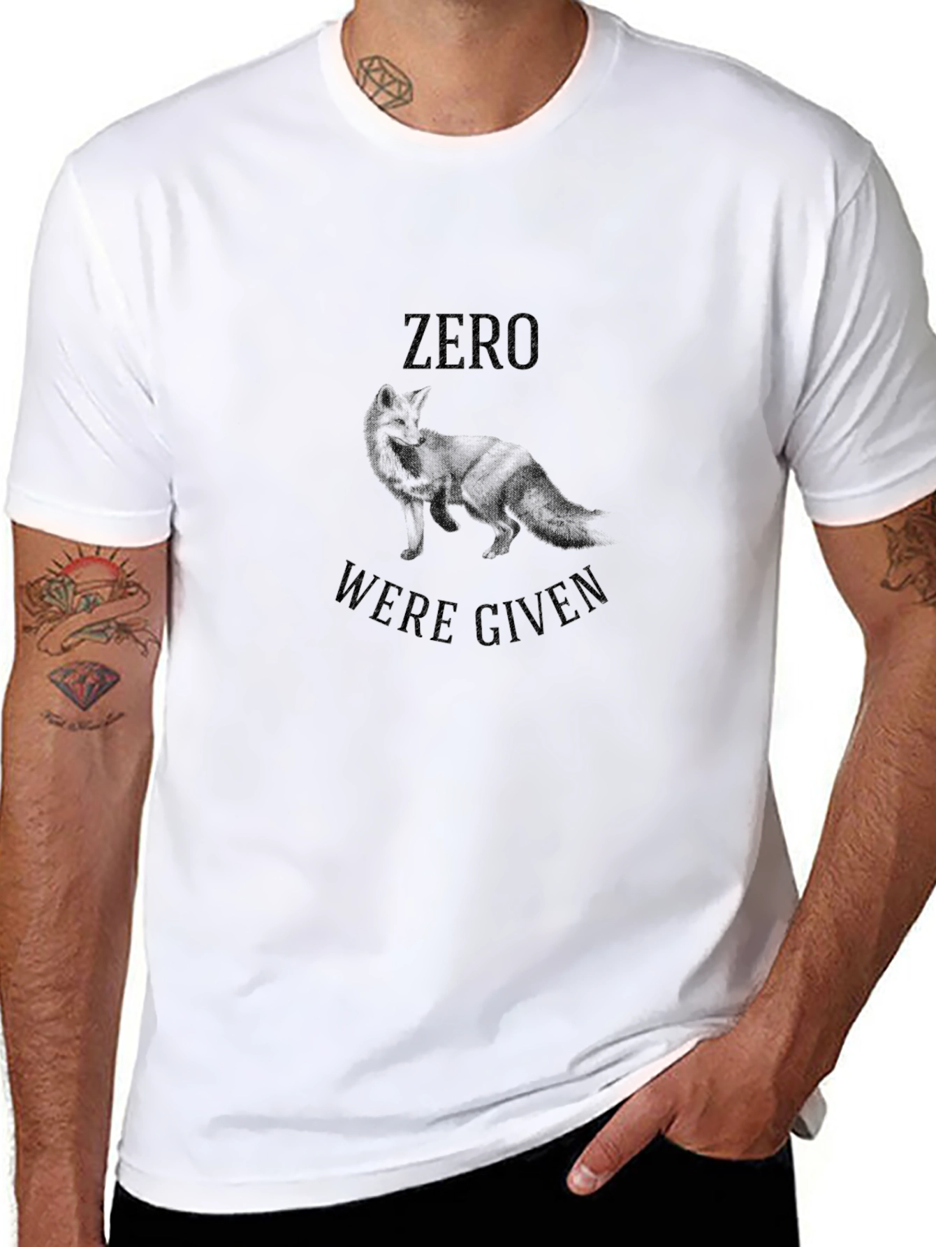 Zero Fox Given Black Graphic Tee