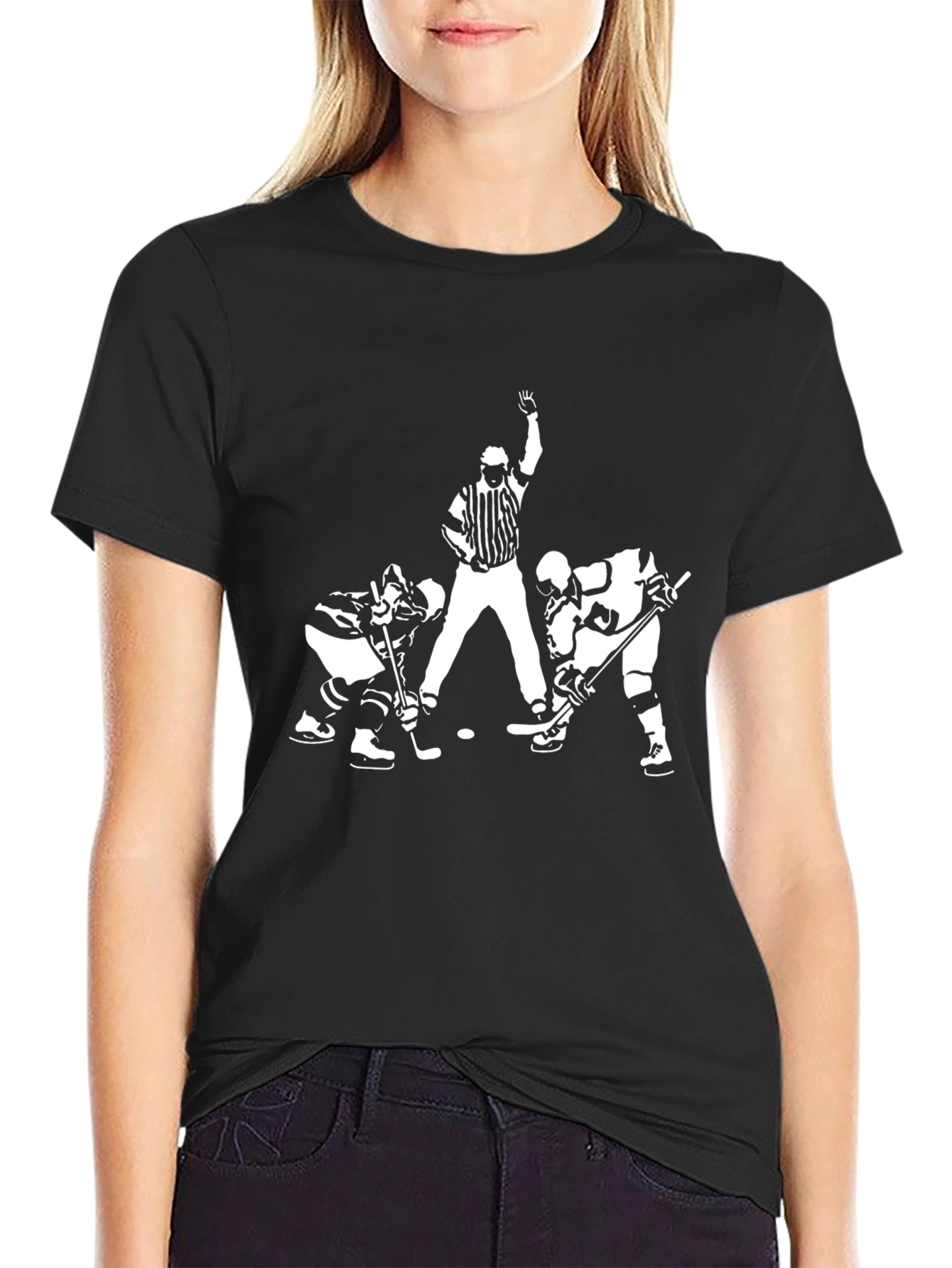 Hockey Face-Off Graphic Tee