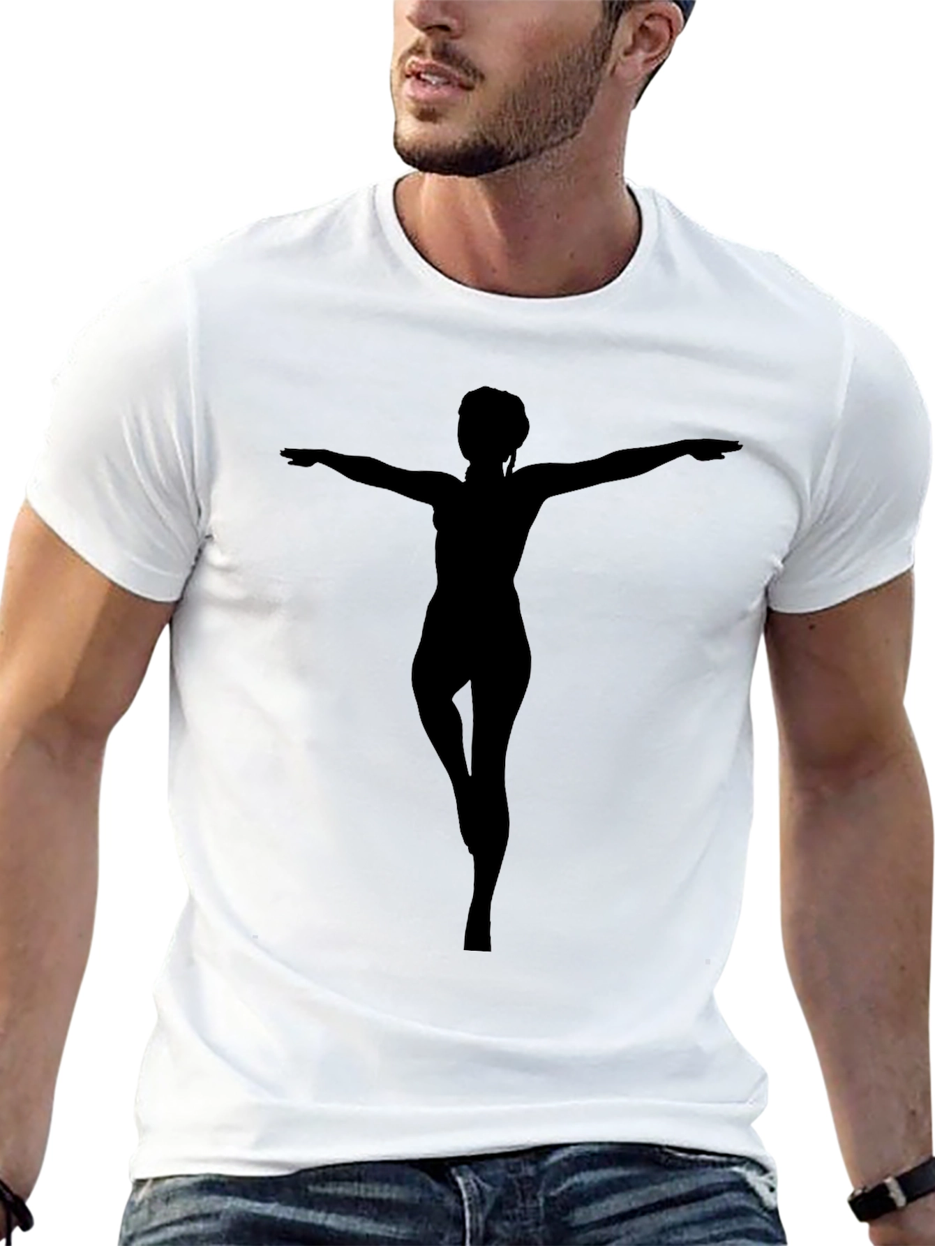 Silhouette Graphic Tee - Mens Black T-Shirt