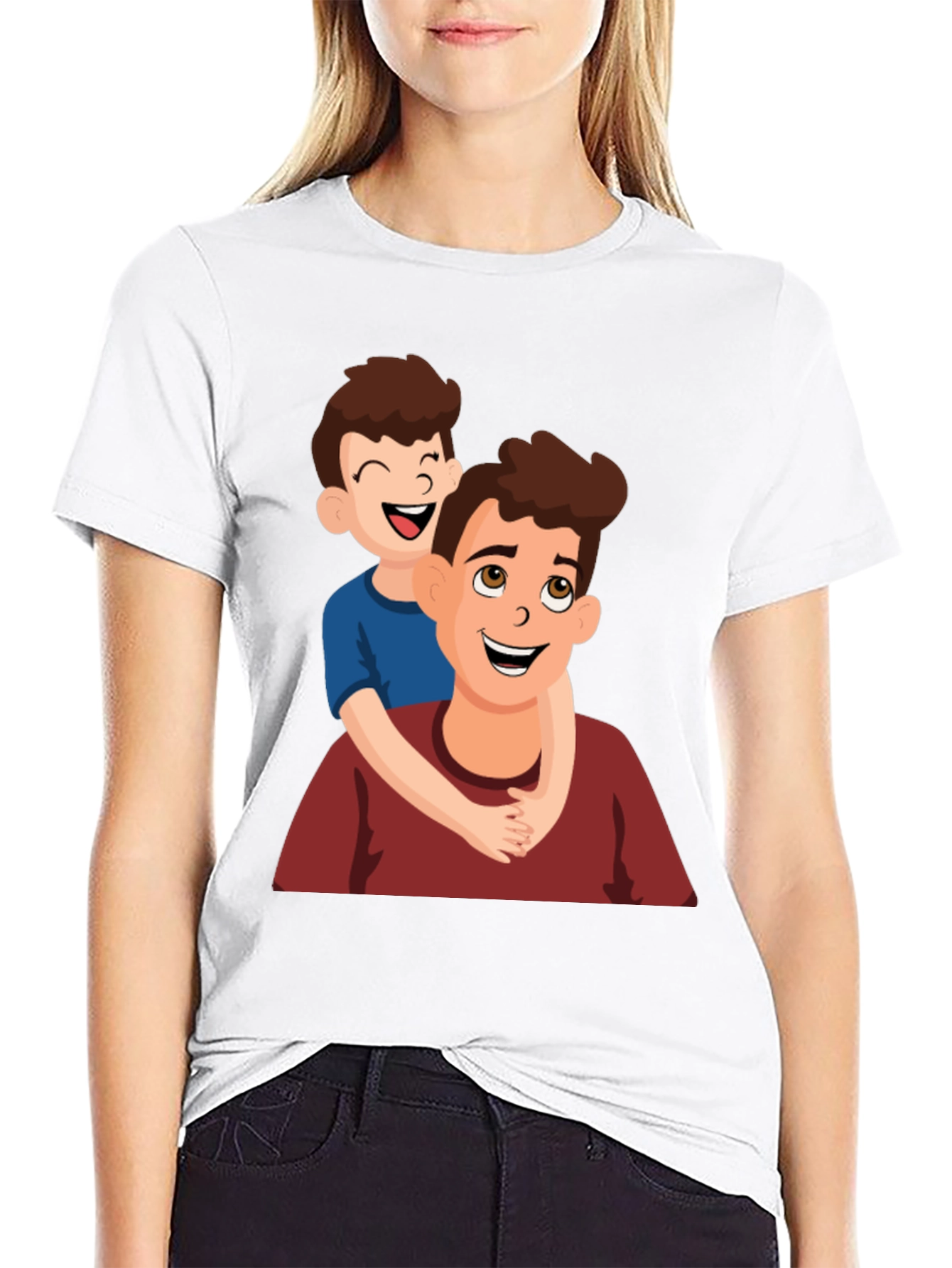 Father & Son Hug Graphic Tee